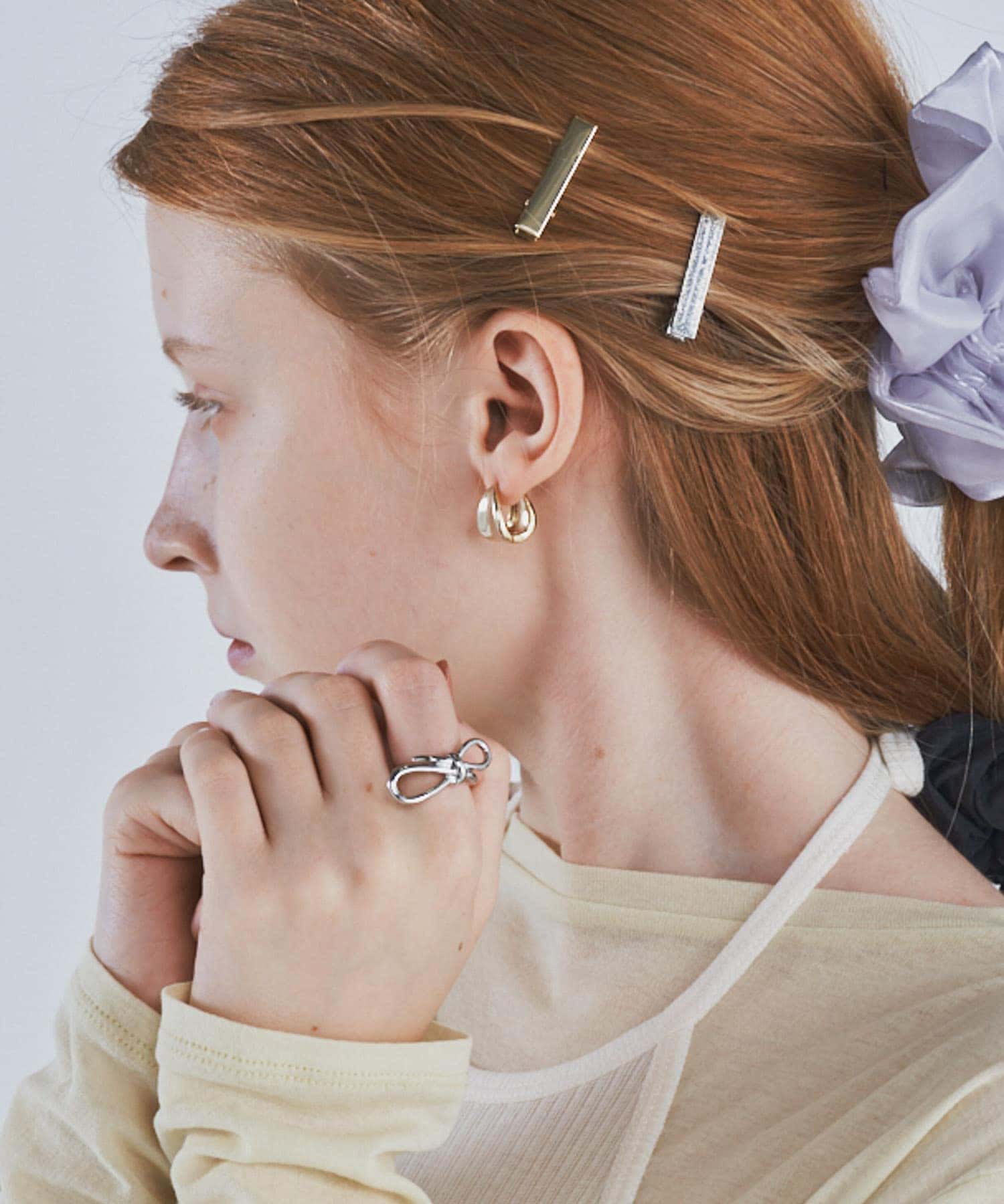 メタルワンタッチピアス GLD -