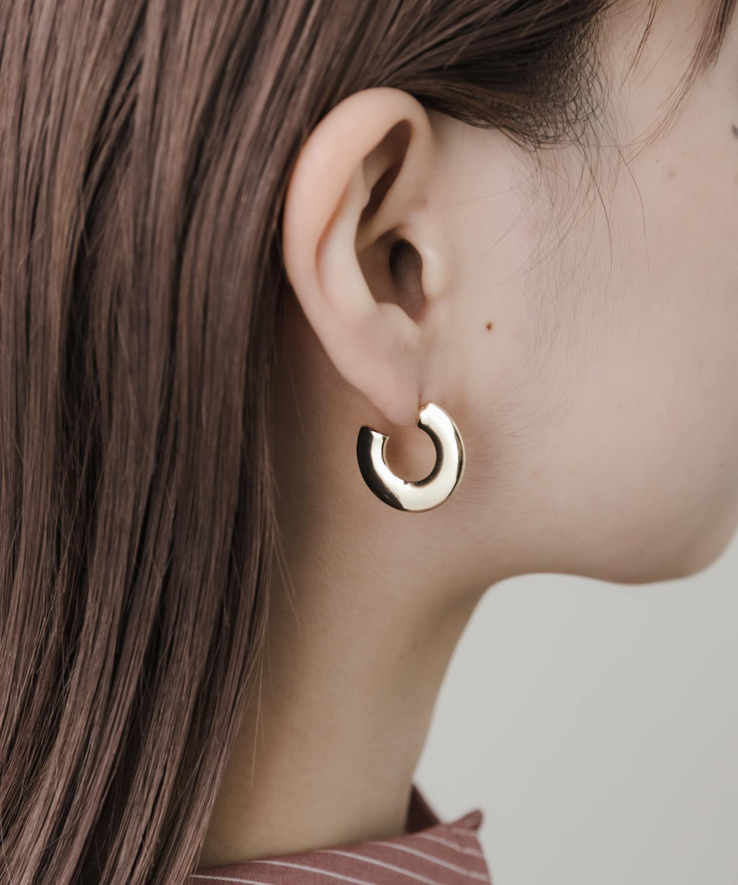 スィンフープピアス GLD -