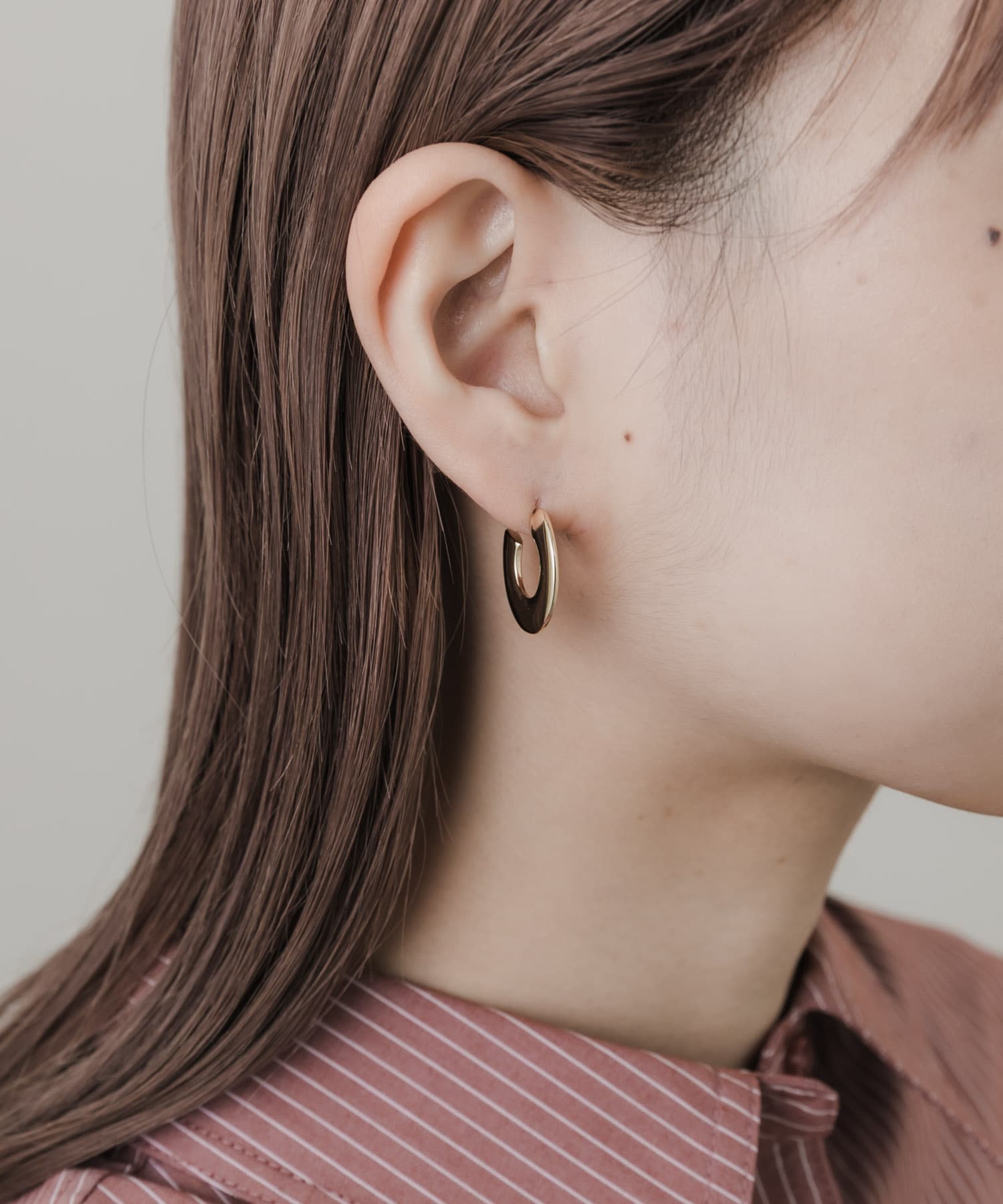 スィンフープピアス GLD -