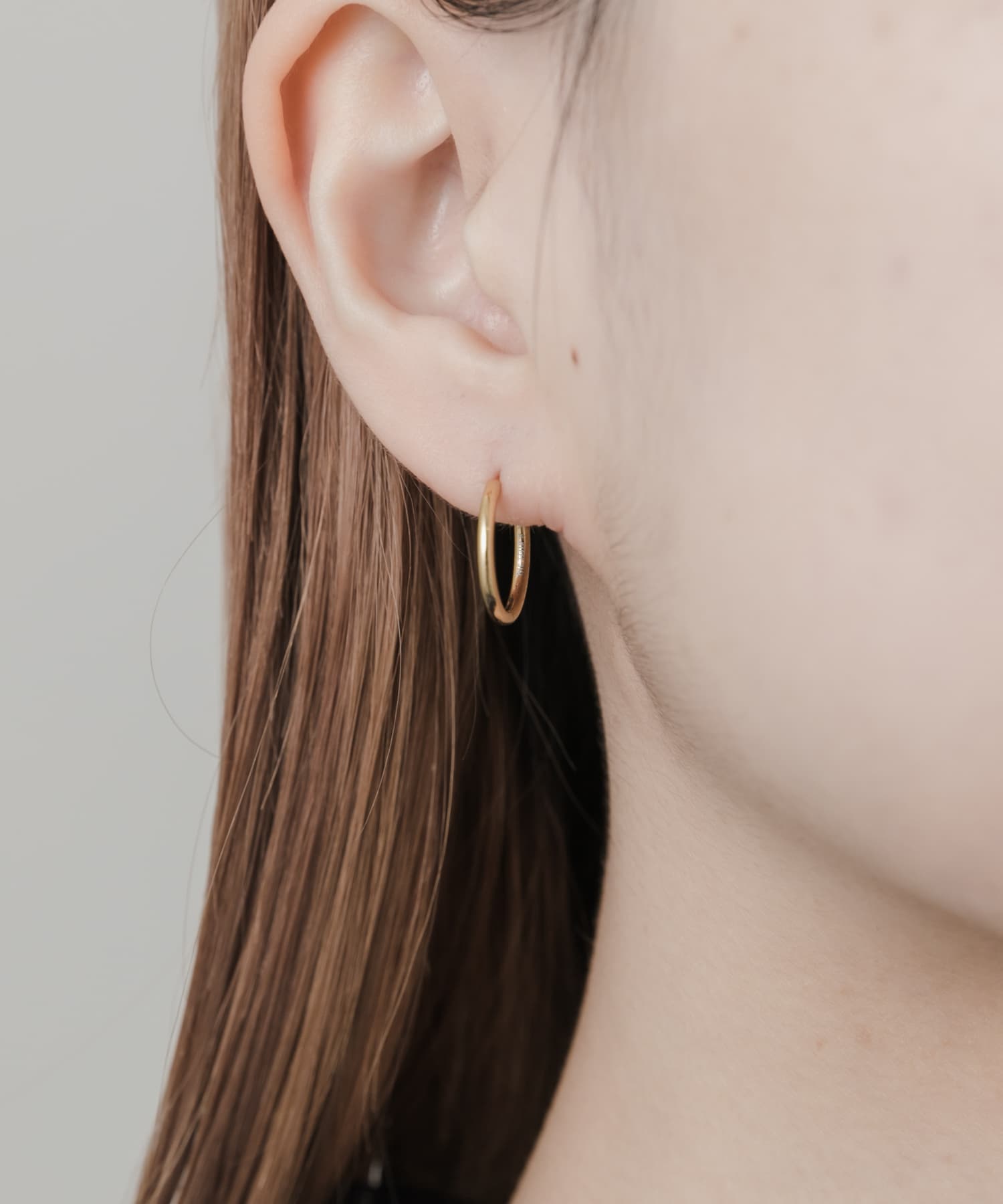 ステンレスミニフープピアス GLD -