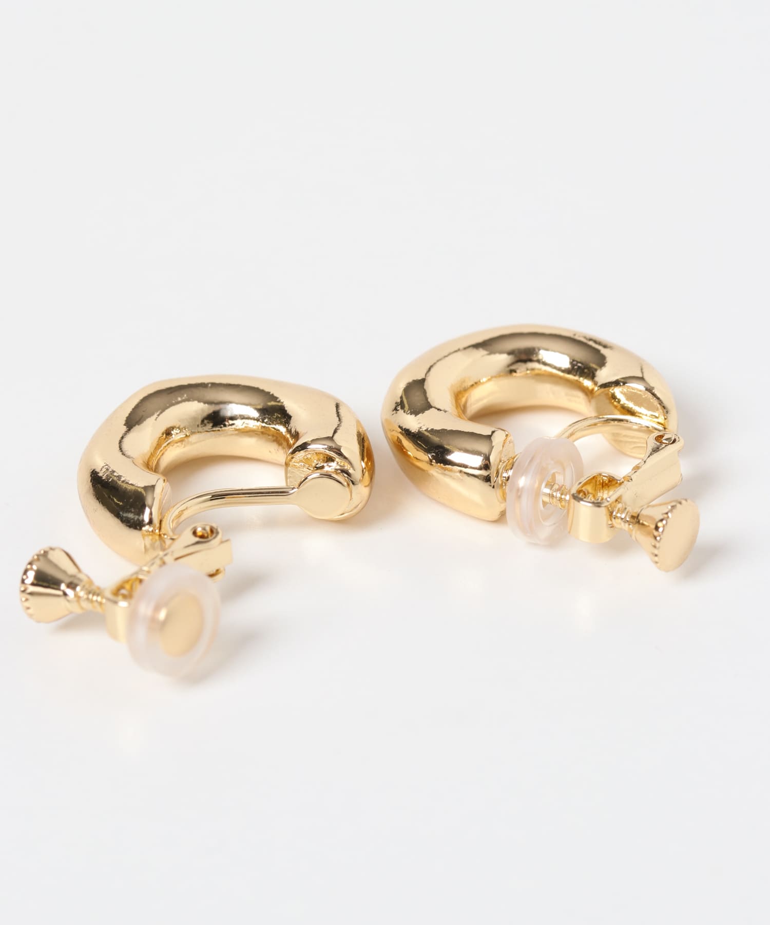 ニュアンスワイドフープイヤリング GLD -