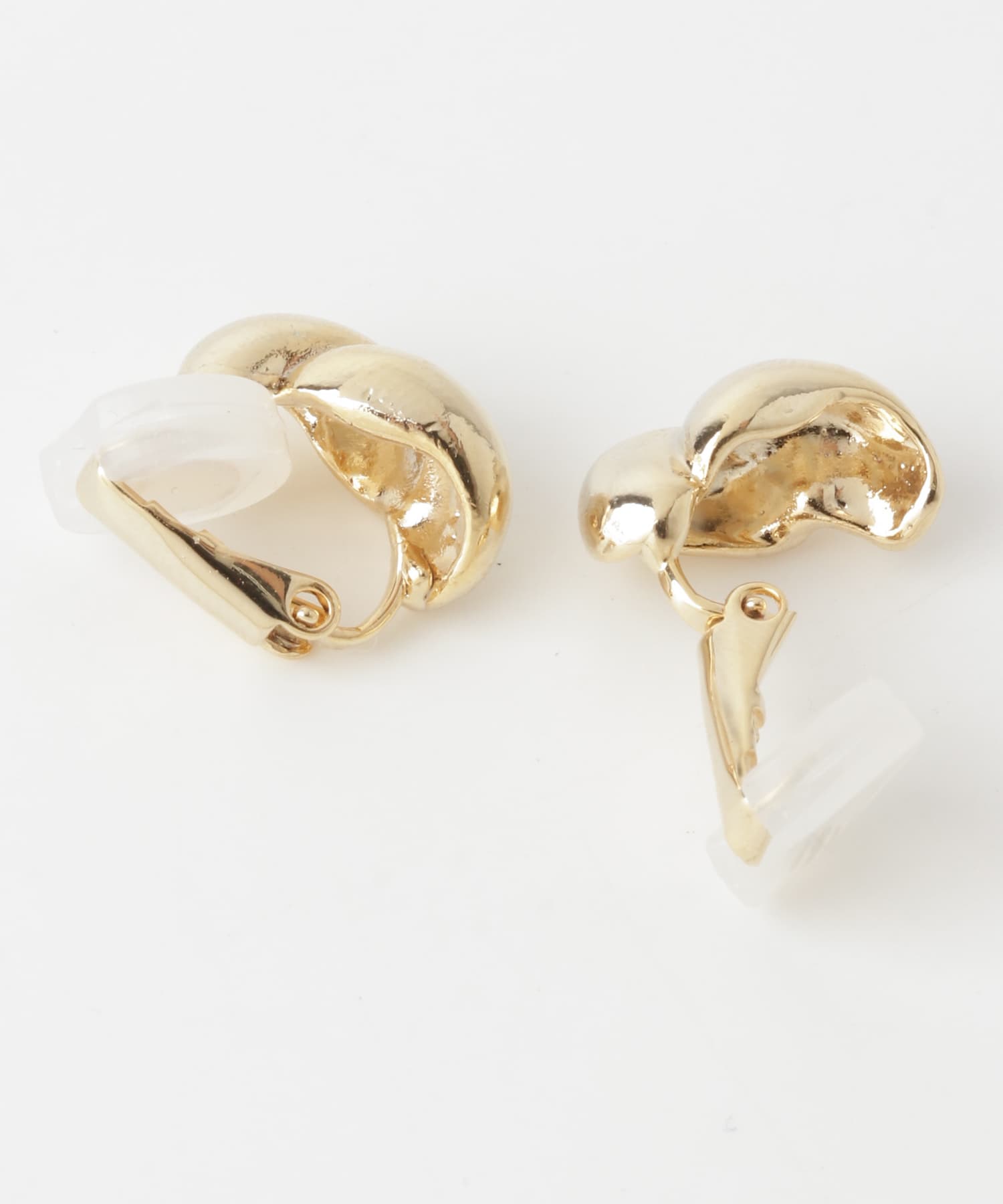 メタルニュアンスプックリイヤリング GLD -