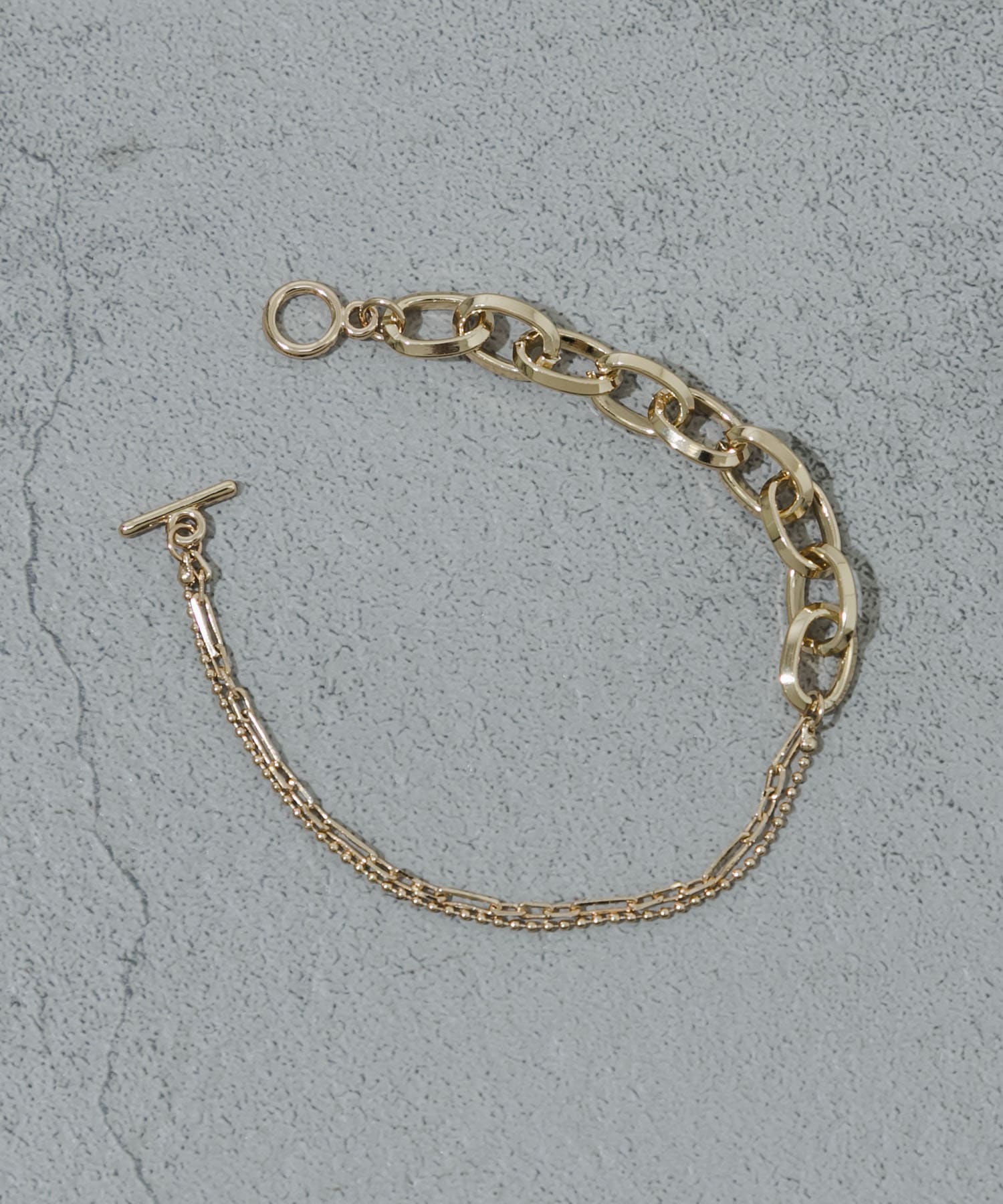 チェーンキリカエマンテルブレスレット GLD -