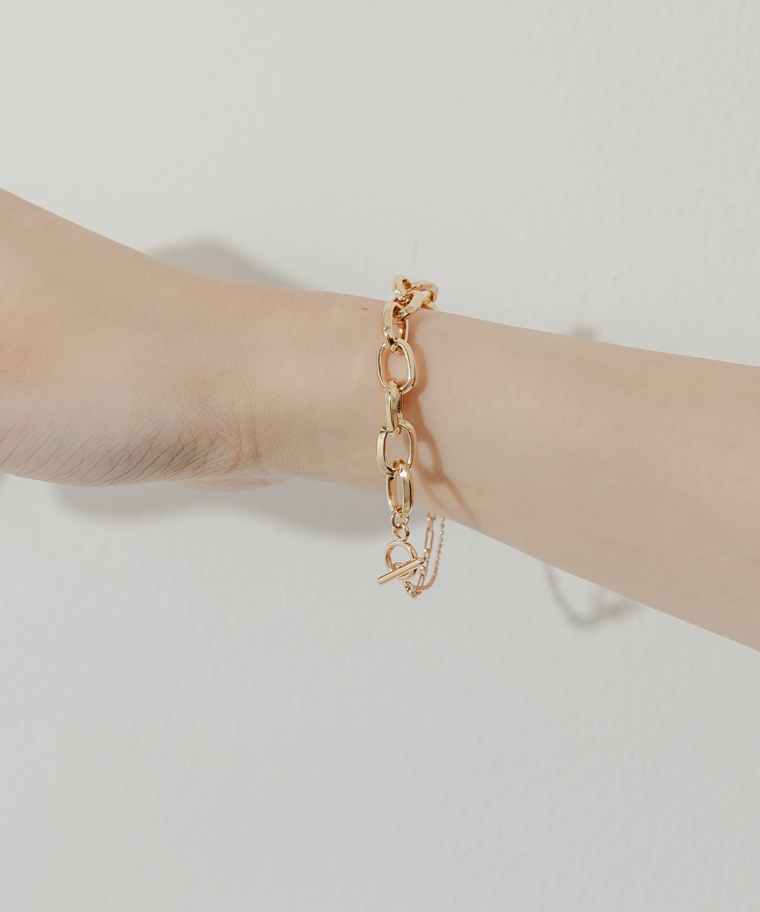 チェーンキリカエマンテルブレスレット GLD -