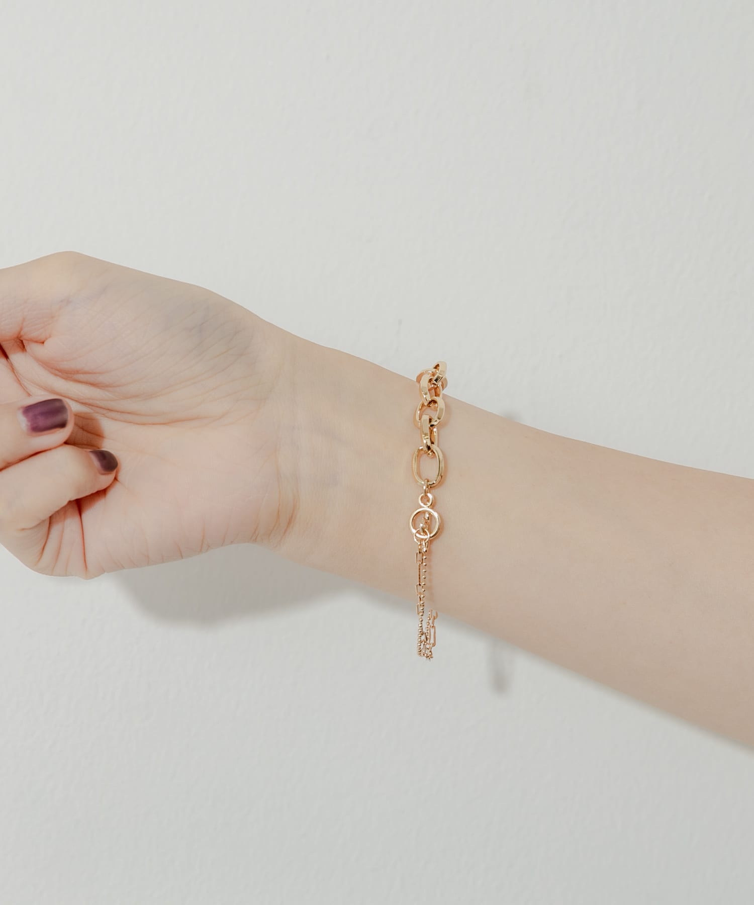 チェーンキリカエマンテルブレスレット GLD -