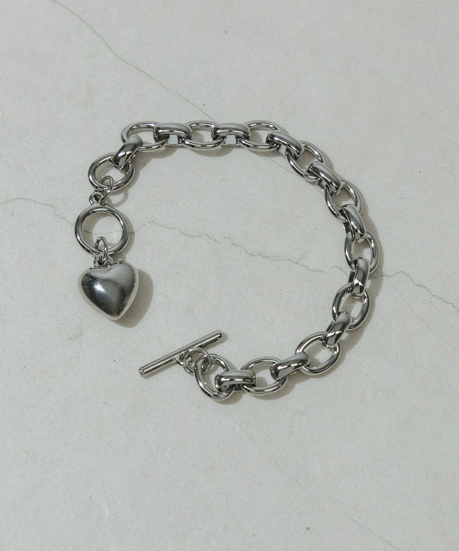 メタルハートマンテルブレスレット SLV -