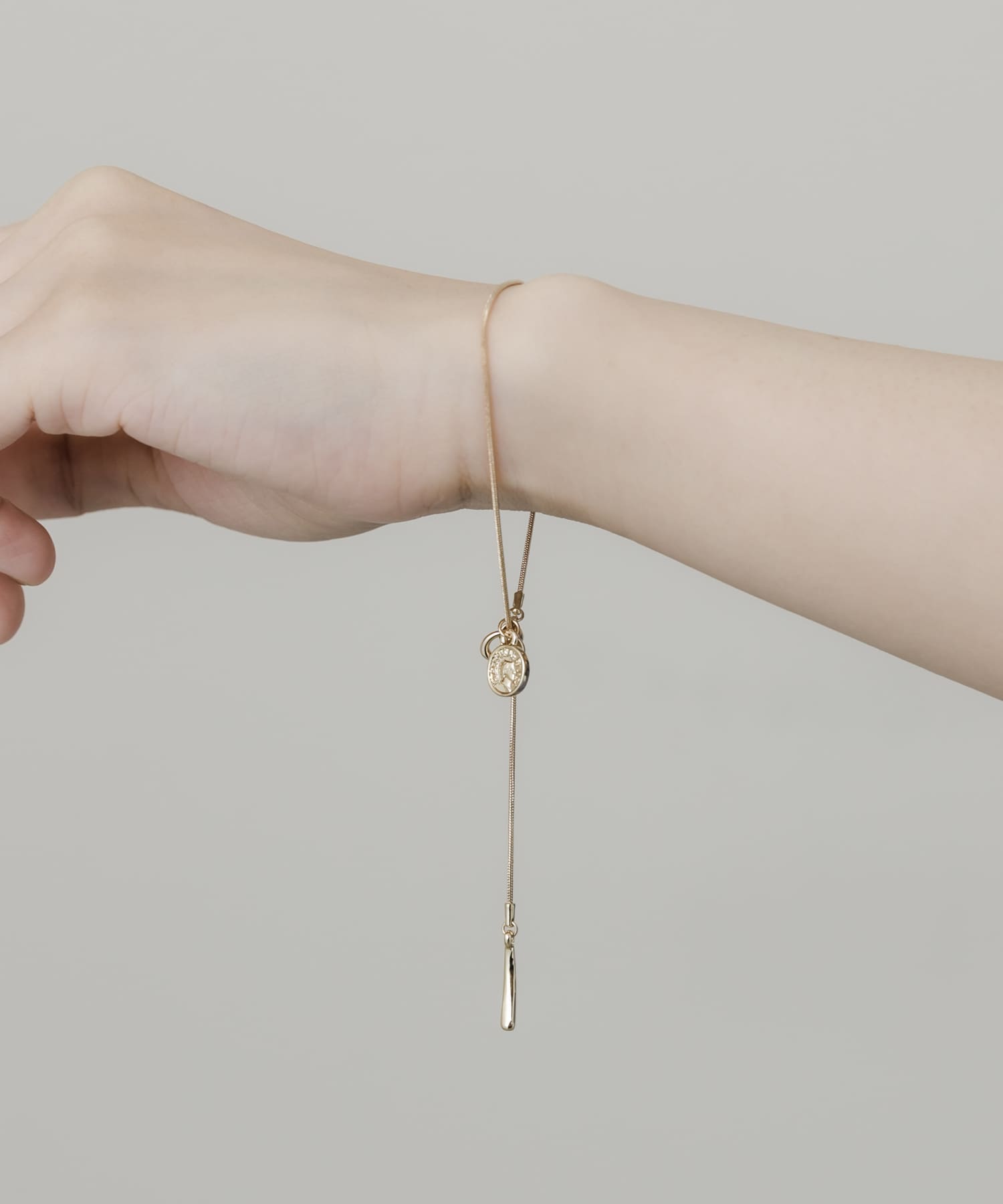 コインハートトップスライドブレスレット GLD -