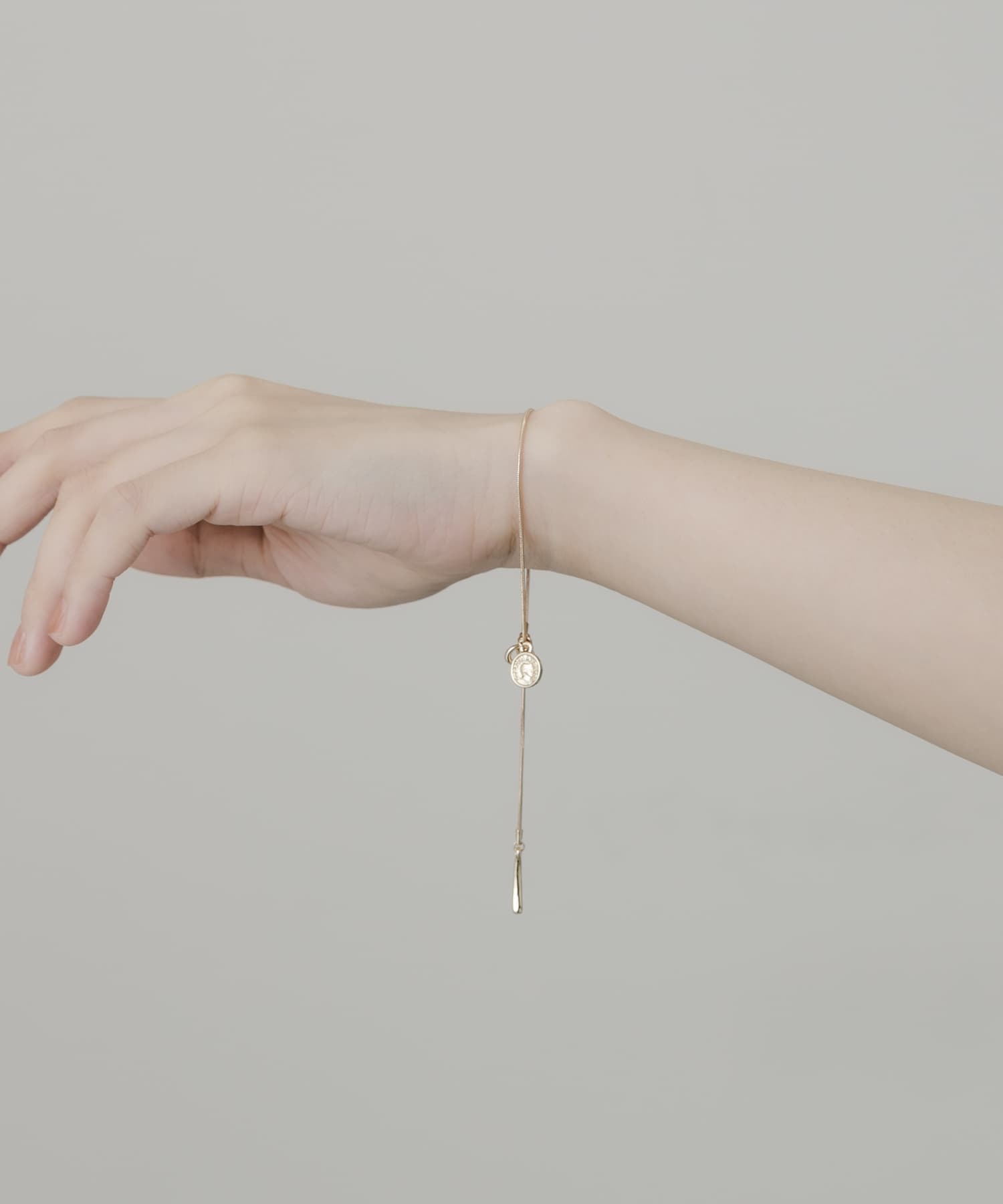 コインハートトップスライドブレスレット GLD -