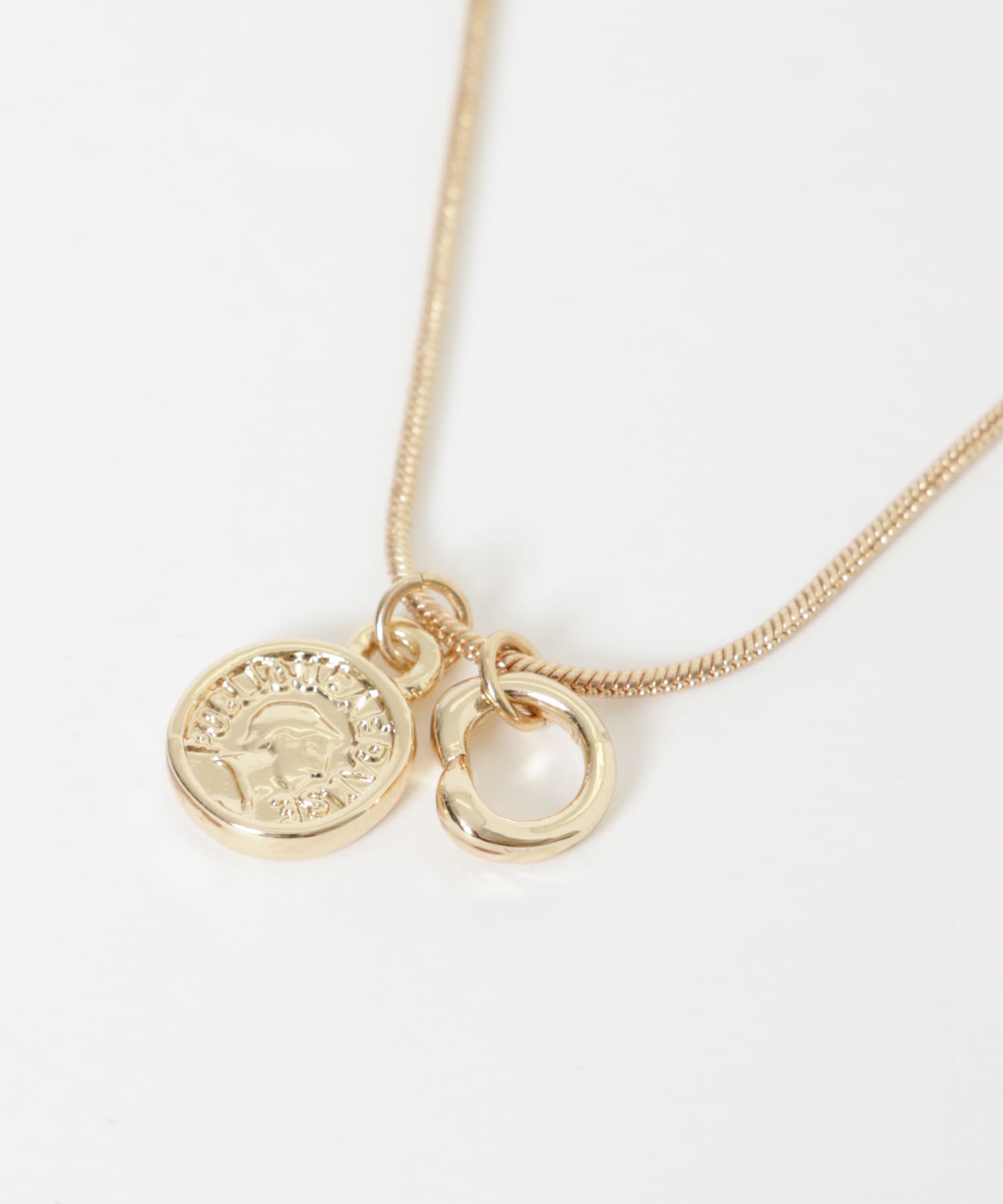 コインハートトップスライドブレスレット GLD -