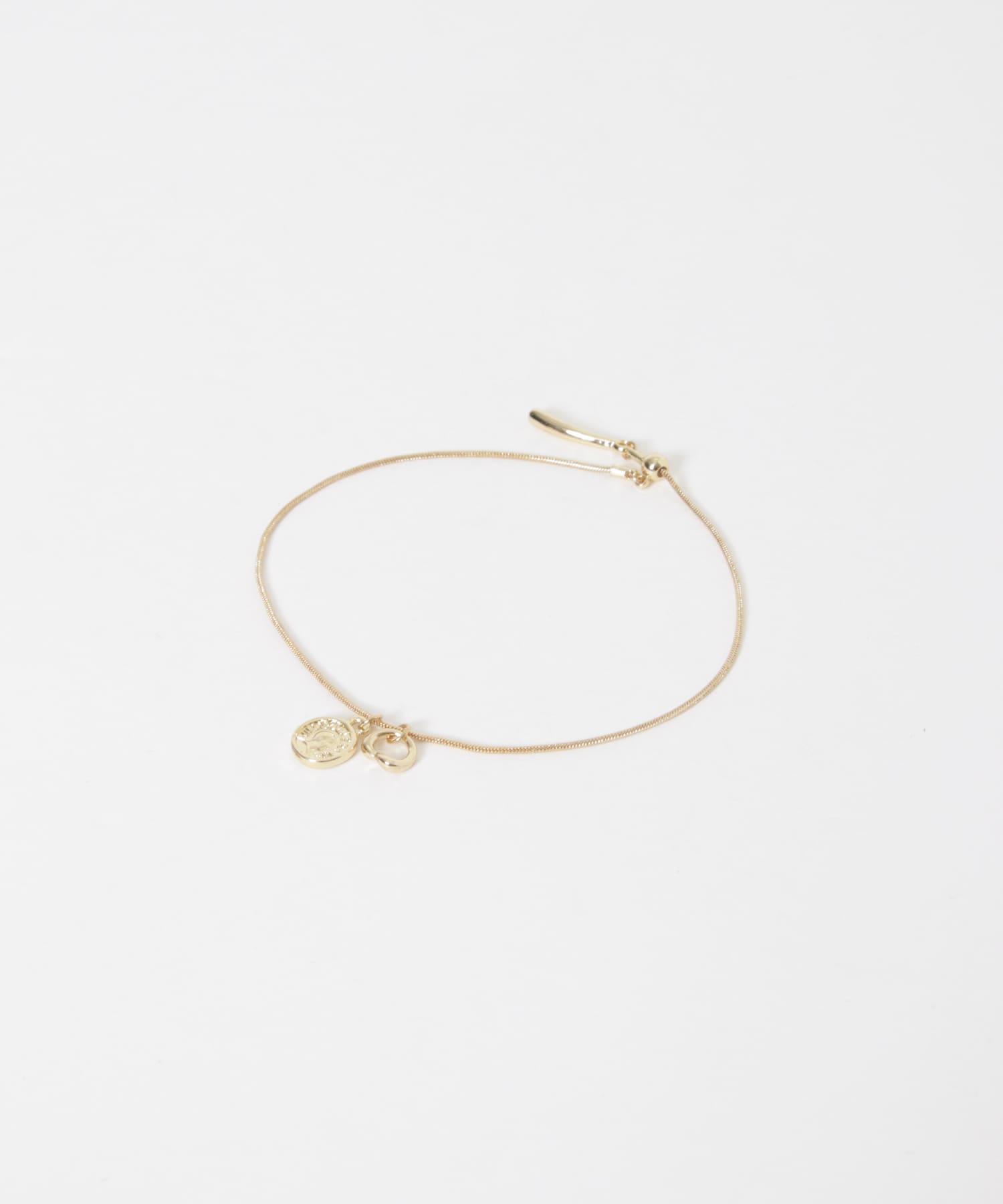 コインハートトップスライドブレスレット GLD -
