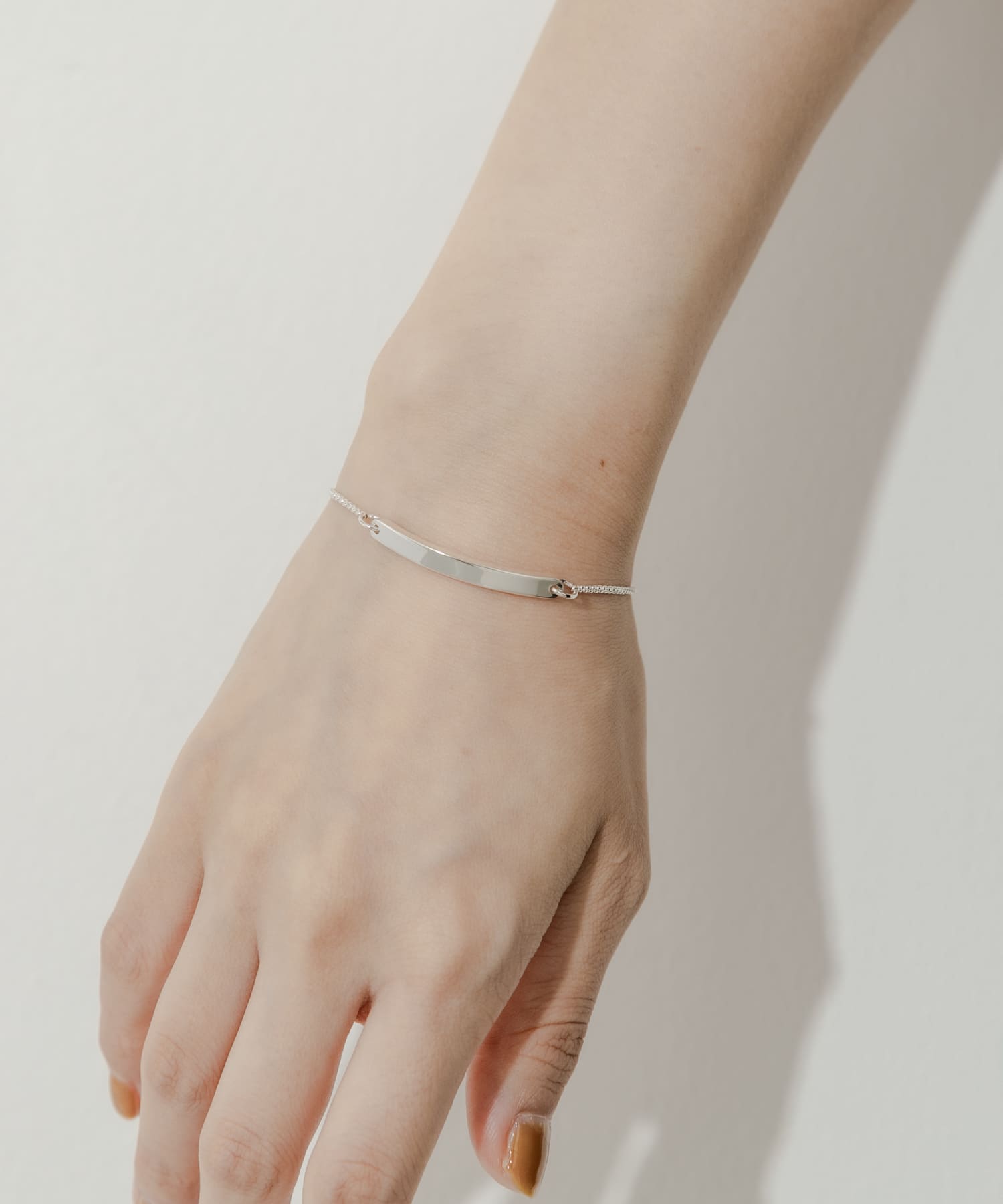 カーブプレートスライドブレスレット SLV -