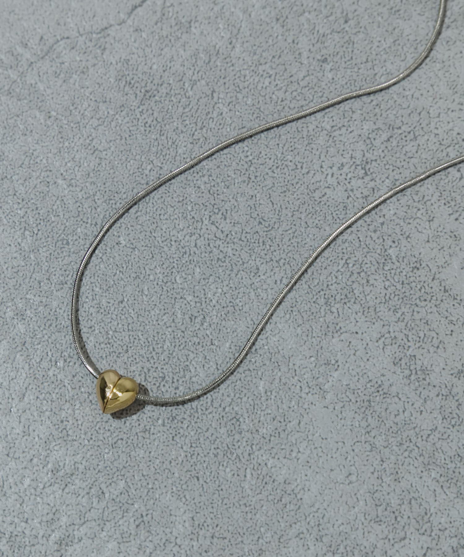 マグネットハートネックレス GLD/SLV -