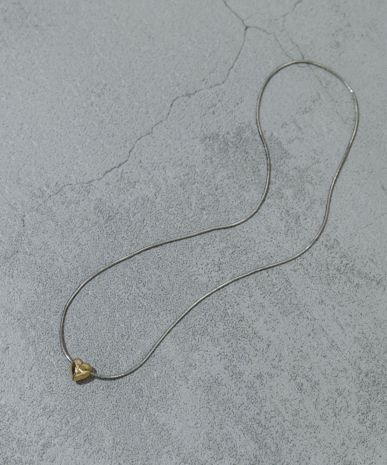 マグネットハートネックレス GLD/SLV -
