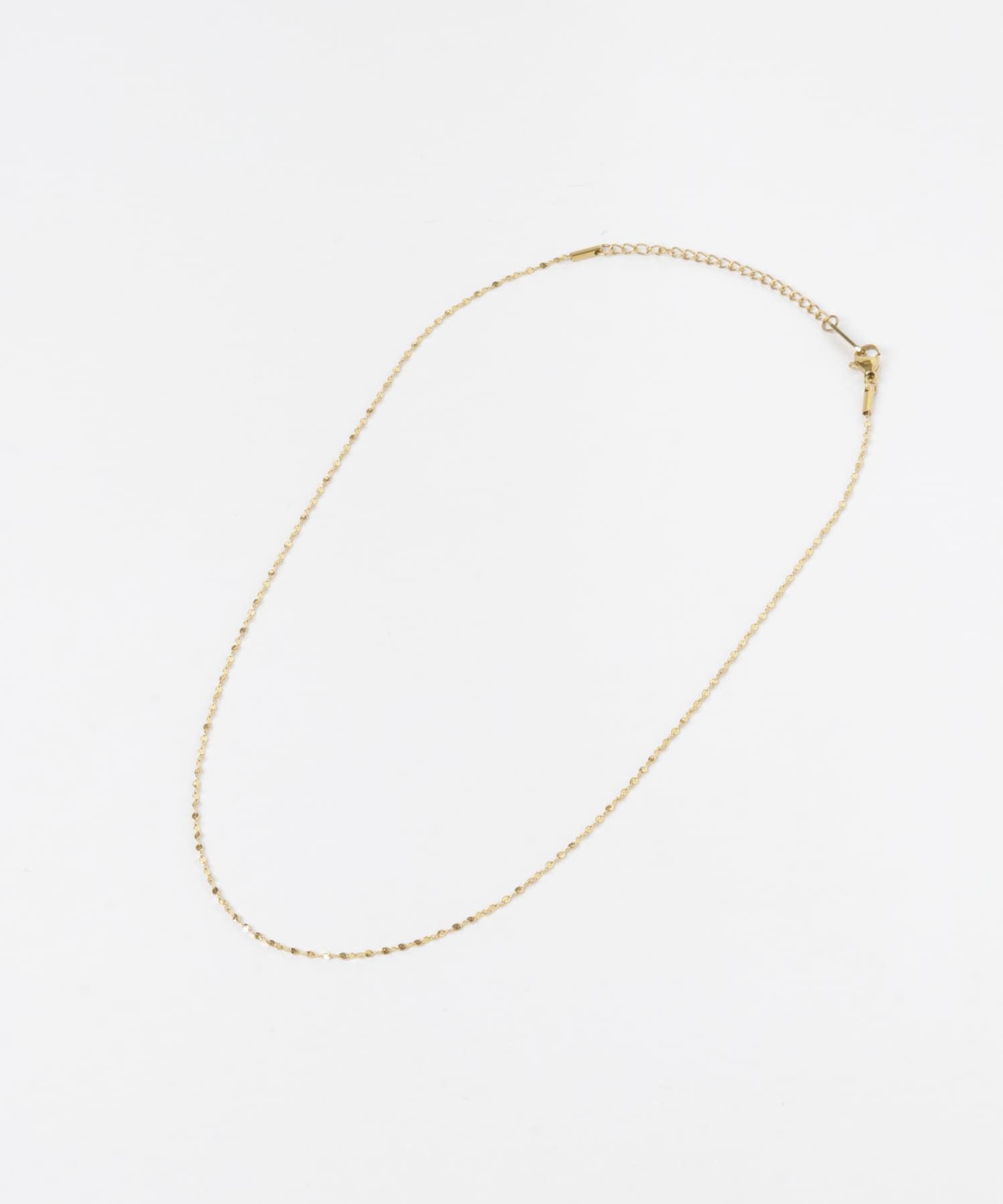ステンレススクリューチェーンネックレス GLD -