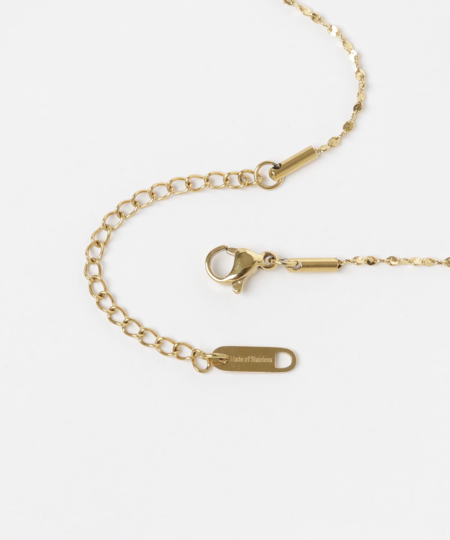 ステンレススクリューチェーンネックレス GLD -