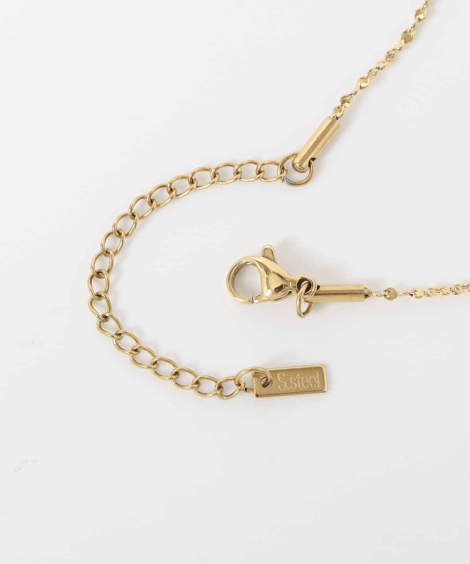 ステンレススクリューチェーンネックレス GLD -