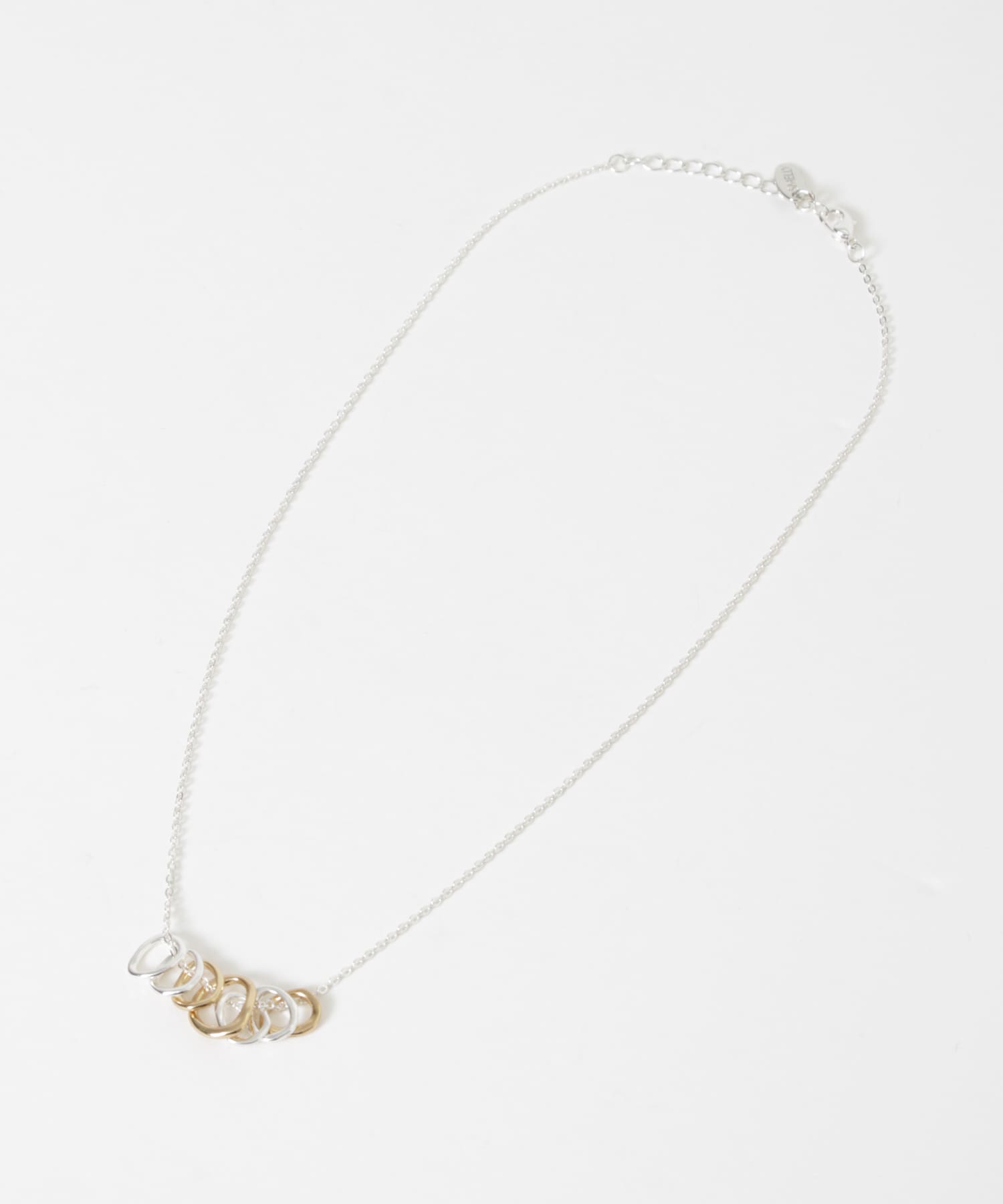 コンビリングネックレス SLV/GLD -