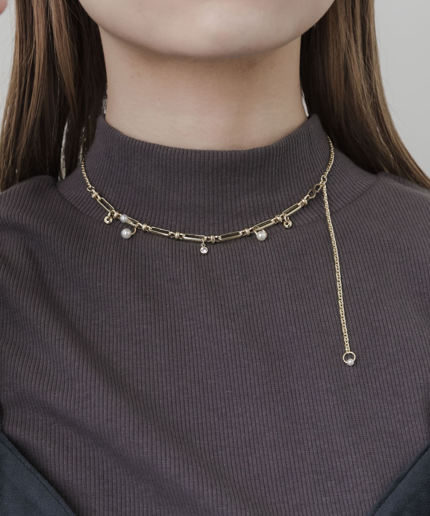 ニュアンスキリカエチェーンネックレス GLD -
