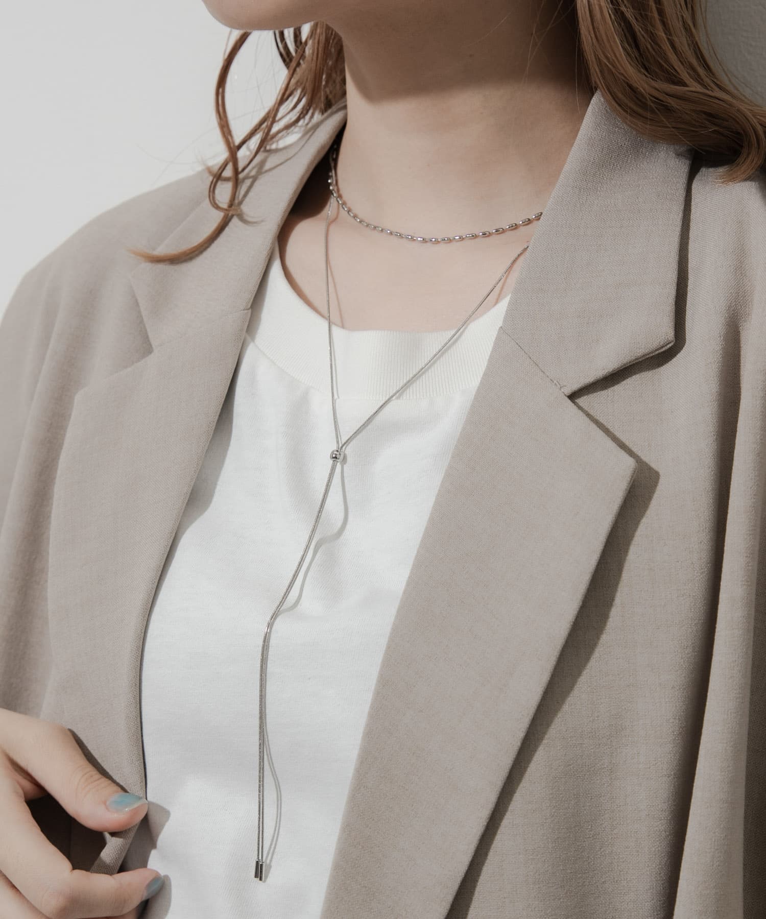 2セットネックレス SLV -