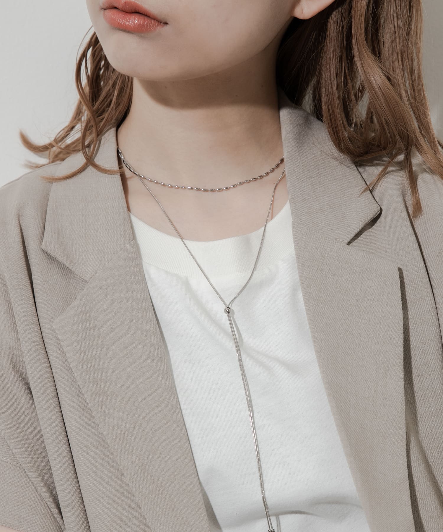 2セットネックレス SLV -
