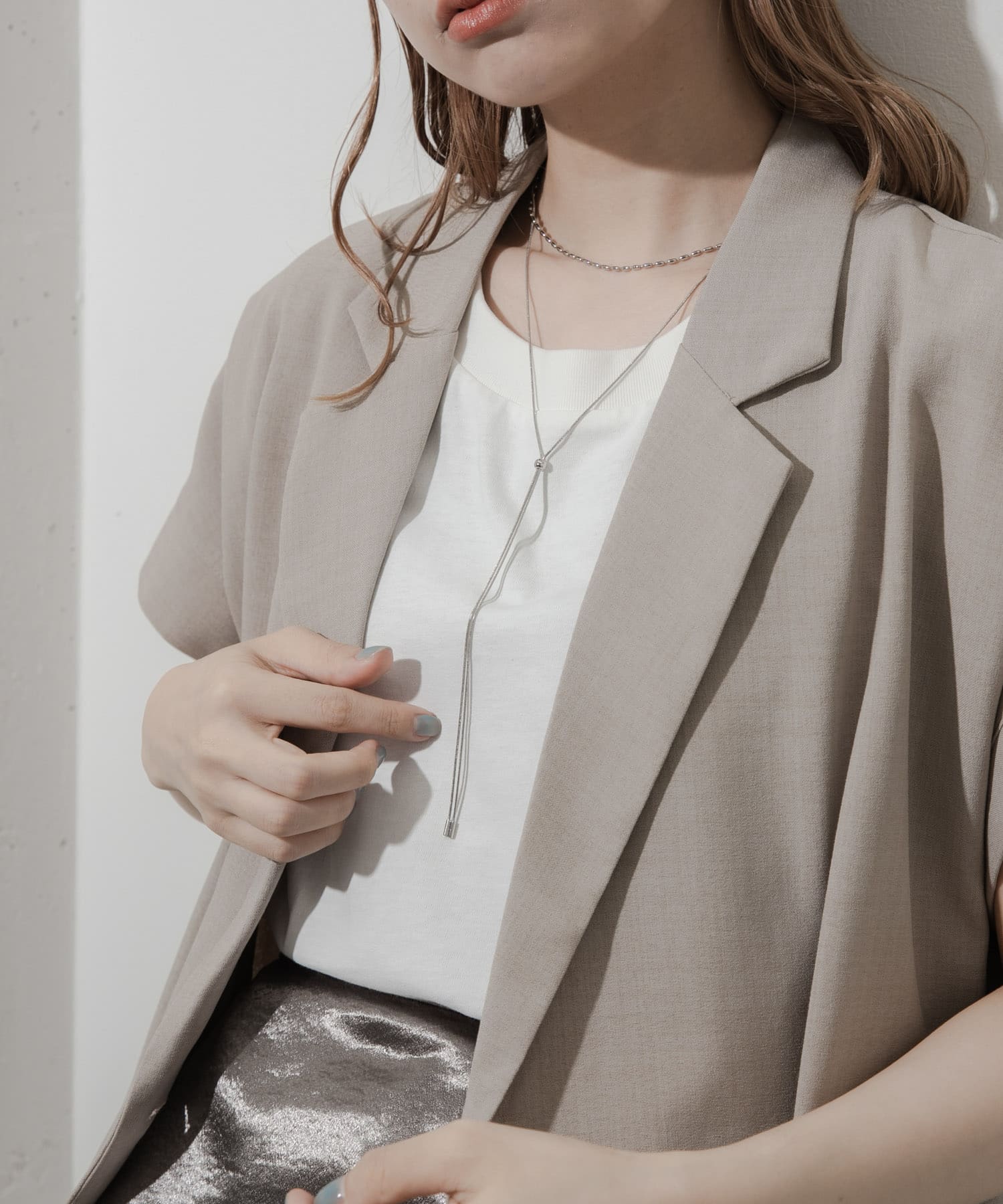 2セットネックレス SLV -