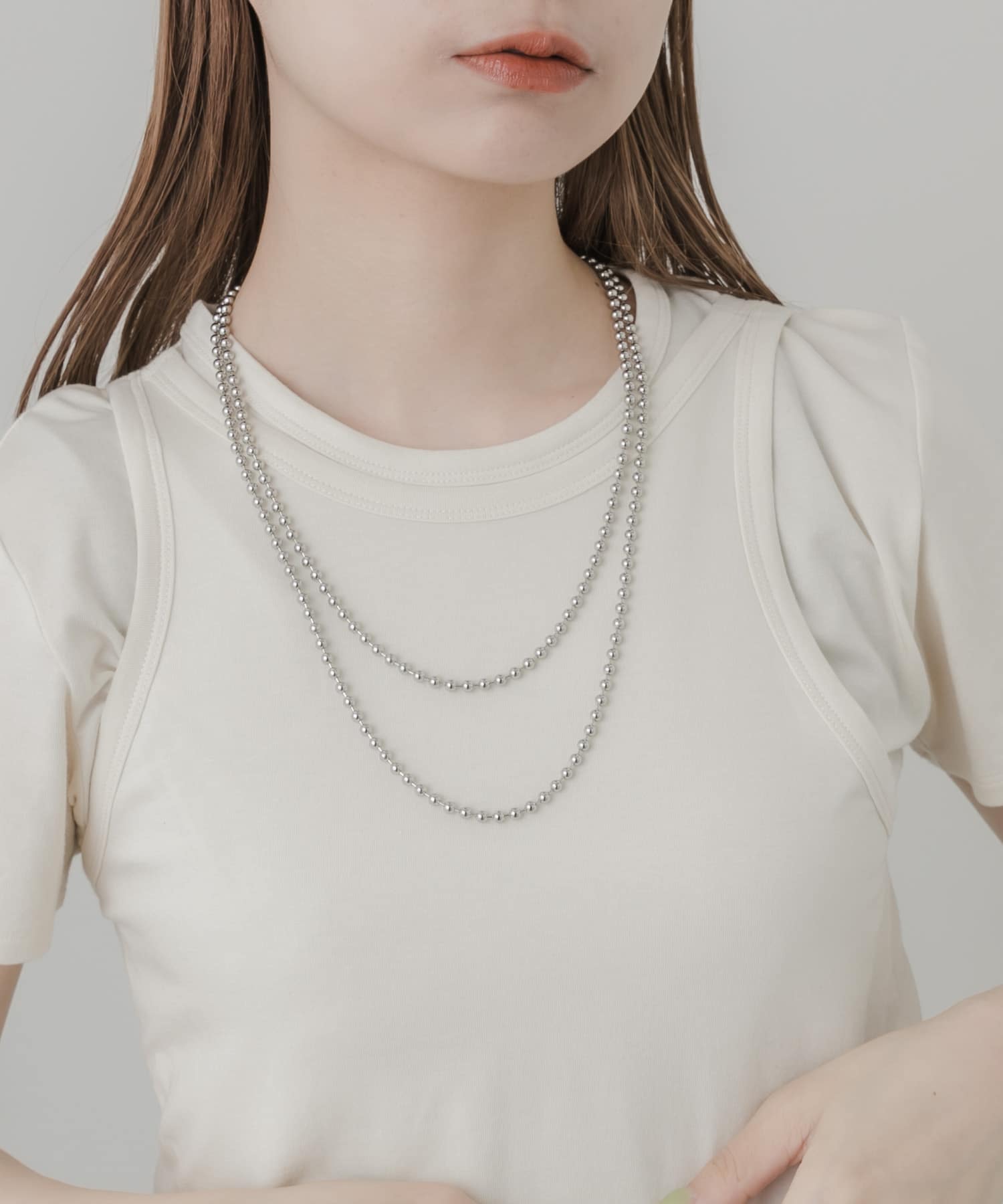 miiakiis ネックレス DIAMOND SKINNY NECKLACE(WISH BONE)(2JN1141)K10 ネックレス