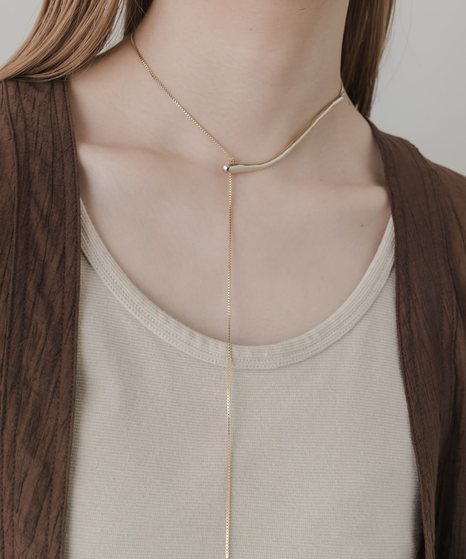 キリカエチョーカーネックレス GLD -