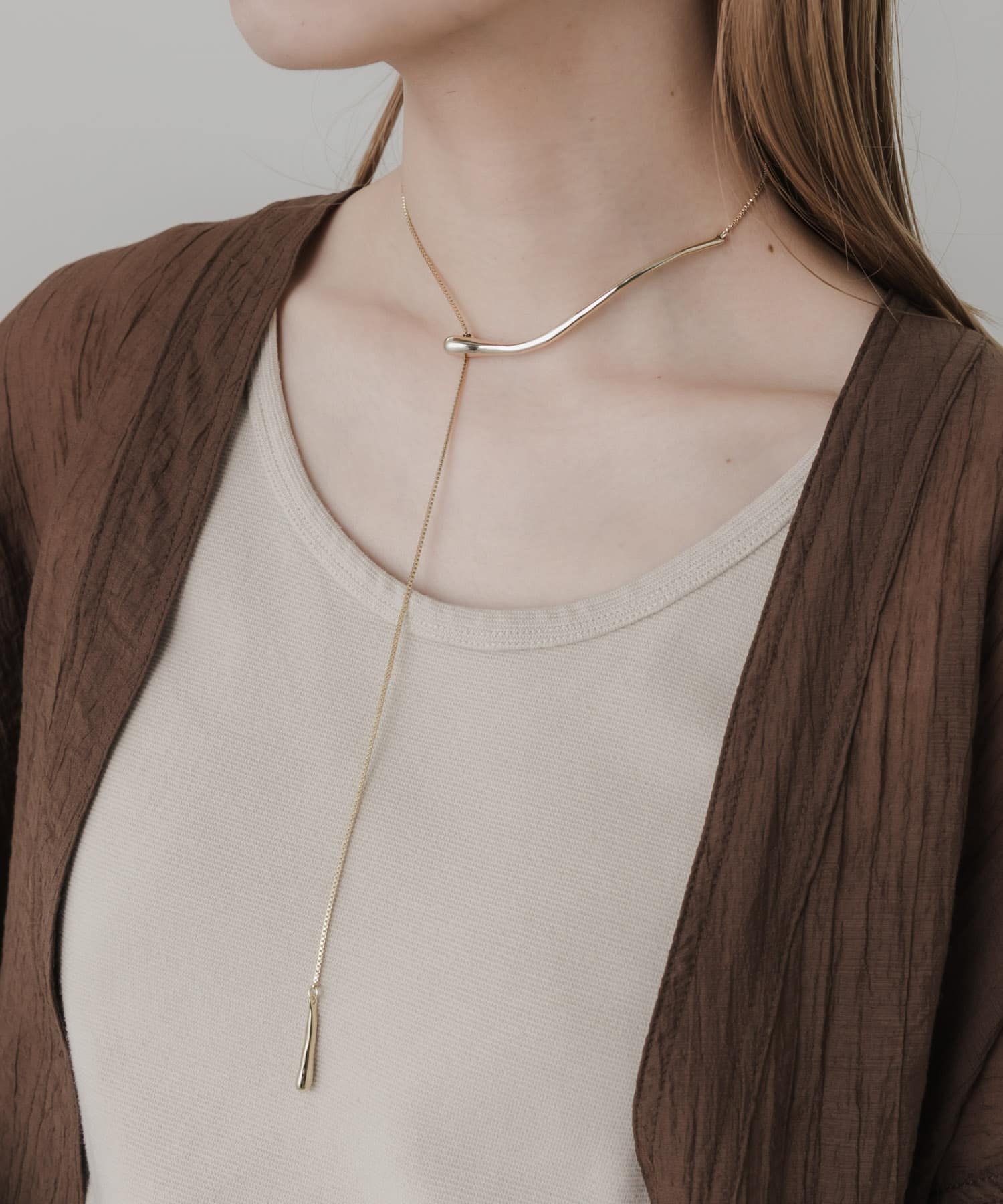 キリカエチョーカーネックレス GLD -