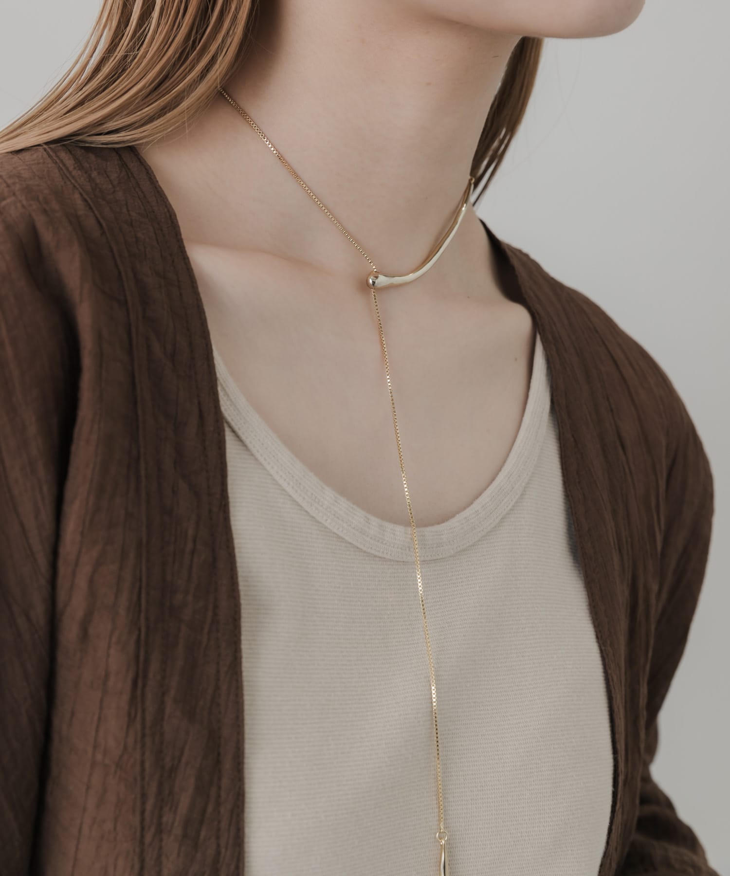 キリカエチョーカーネックレス GLD -