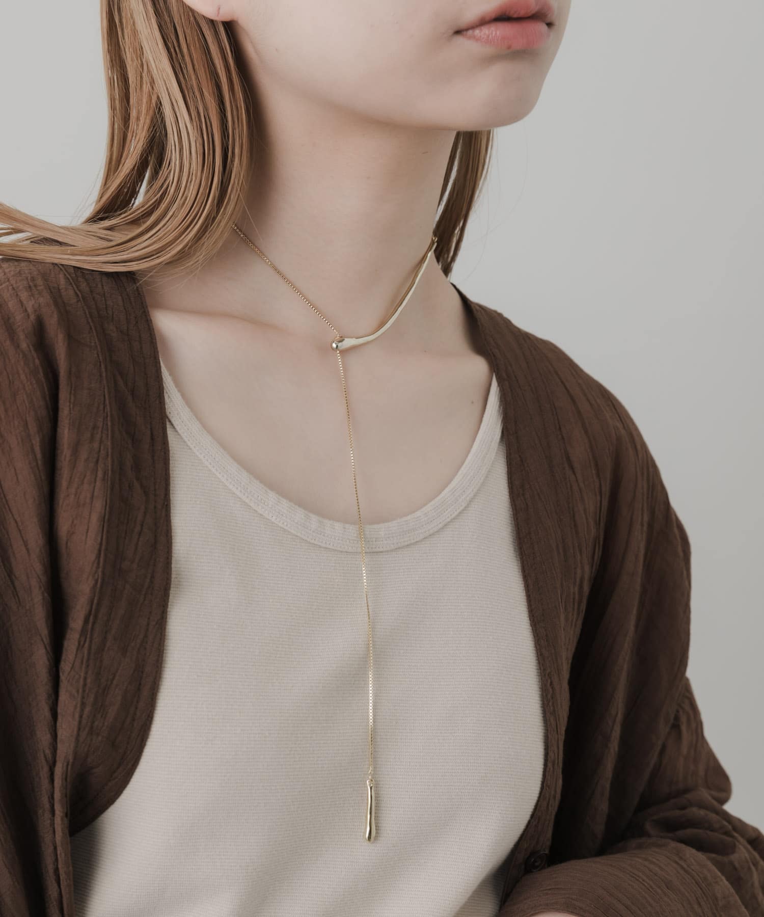 キリカエチョーカーネックレス GLD -
