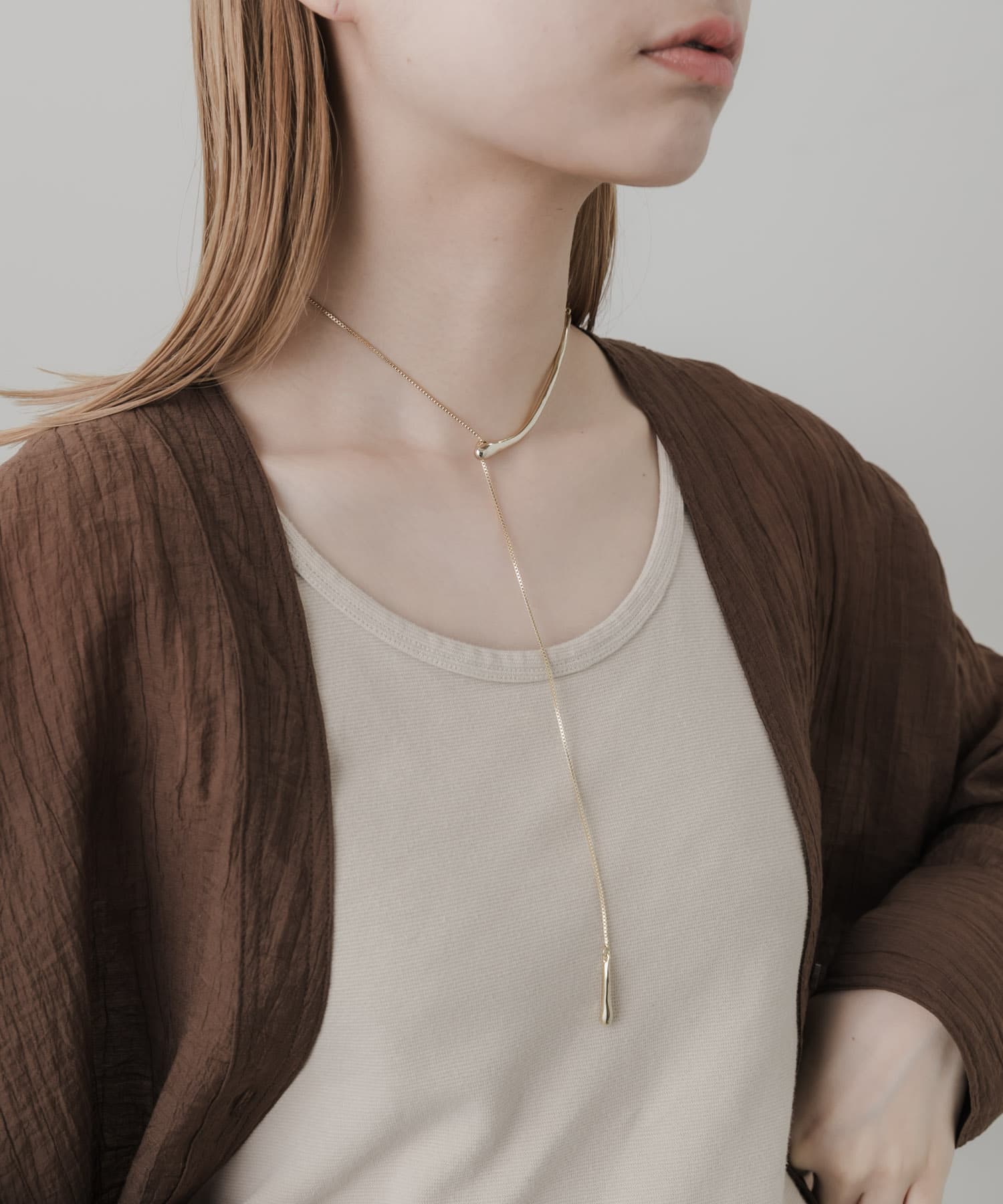 キリカエチョーカーネックレス GLD -