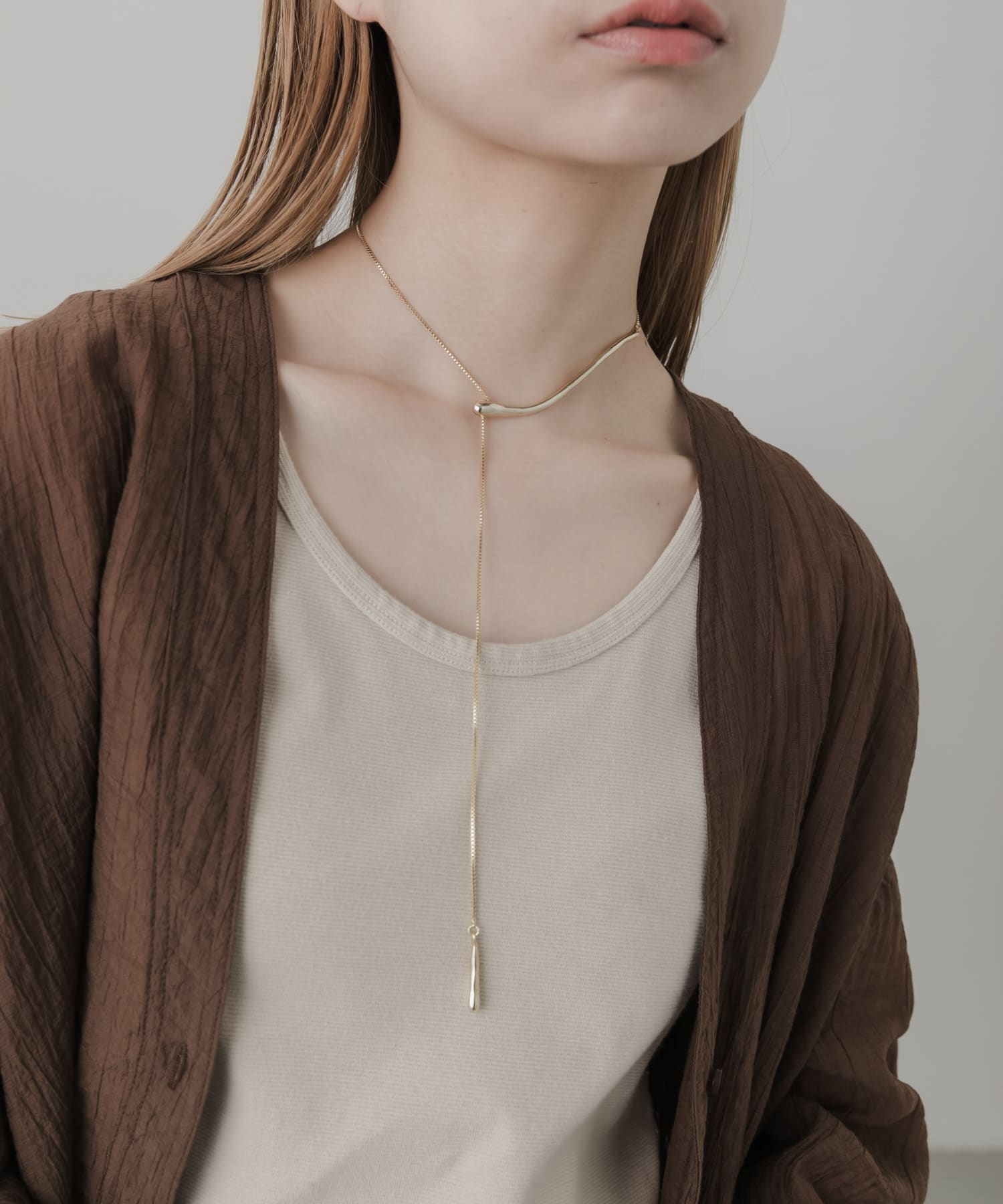 キリカエチョーカーネックレス GLD -