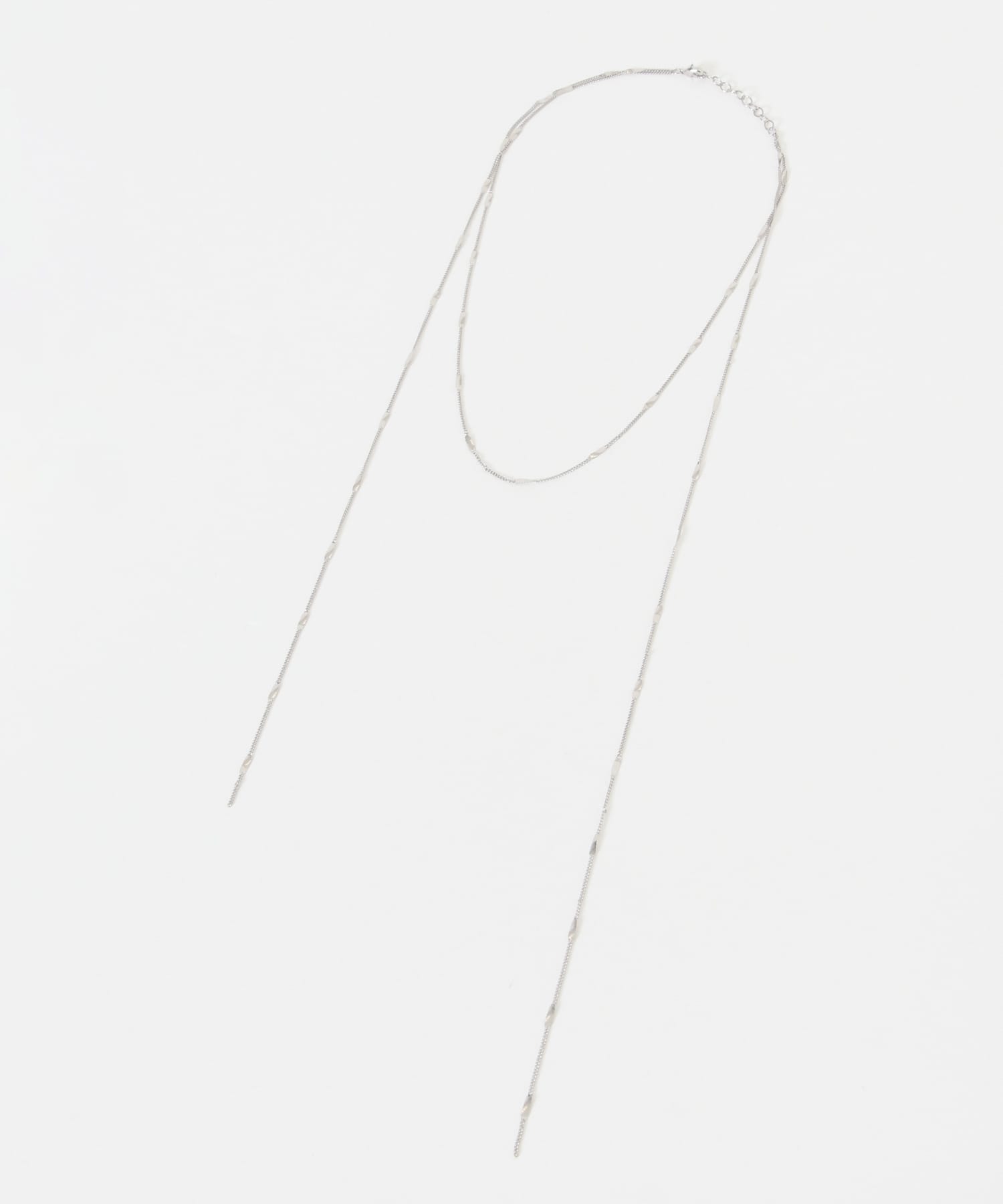 コンビメッキ2セットネックレス GLD/SLV -