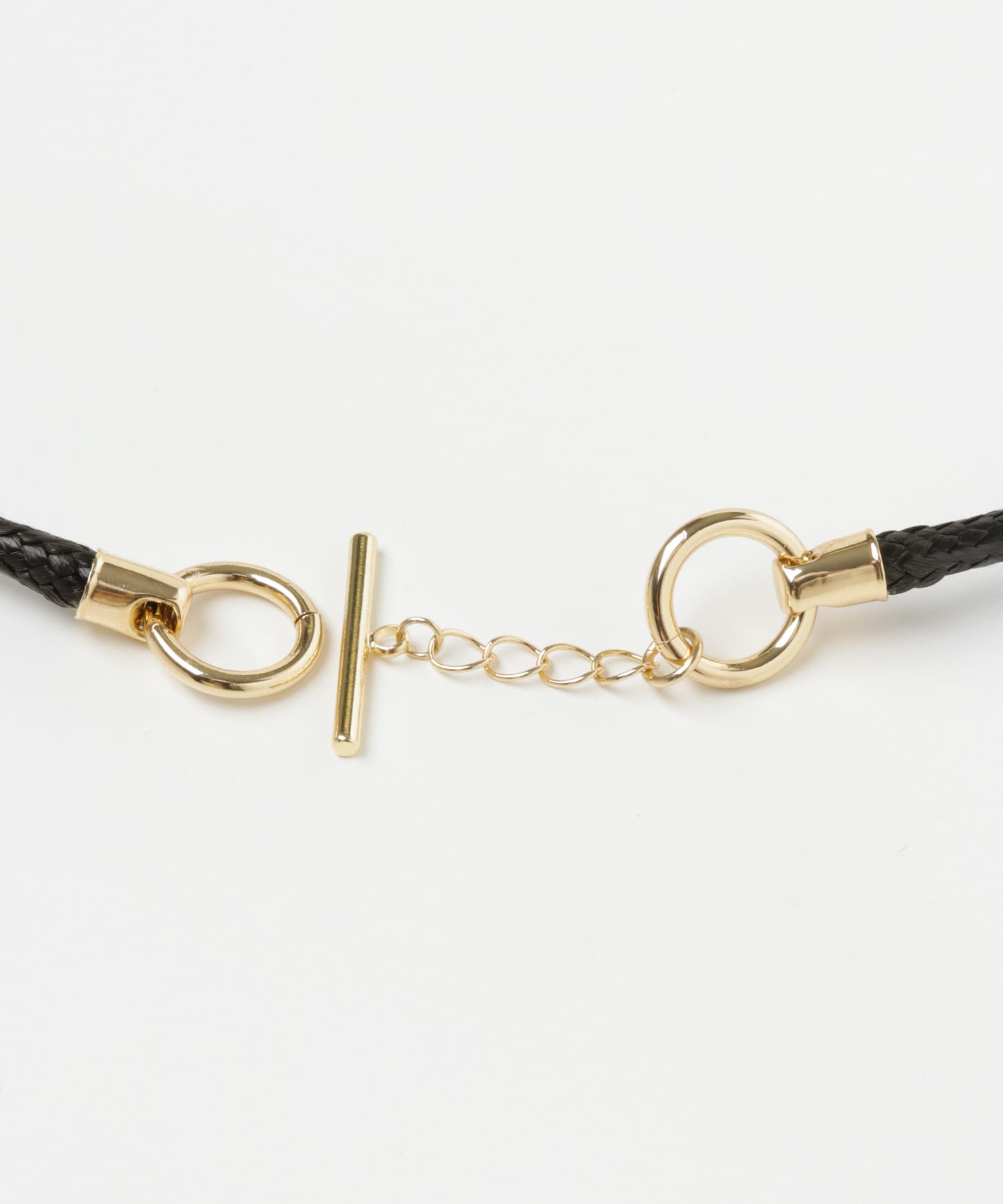 メタルローズチョーカーマンテルネックレス BLK/GLD -