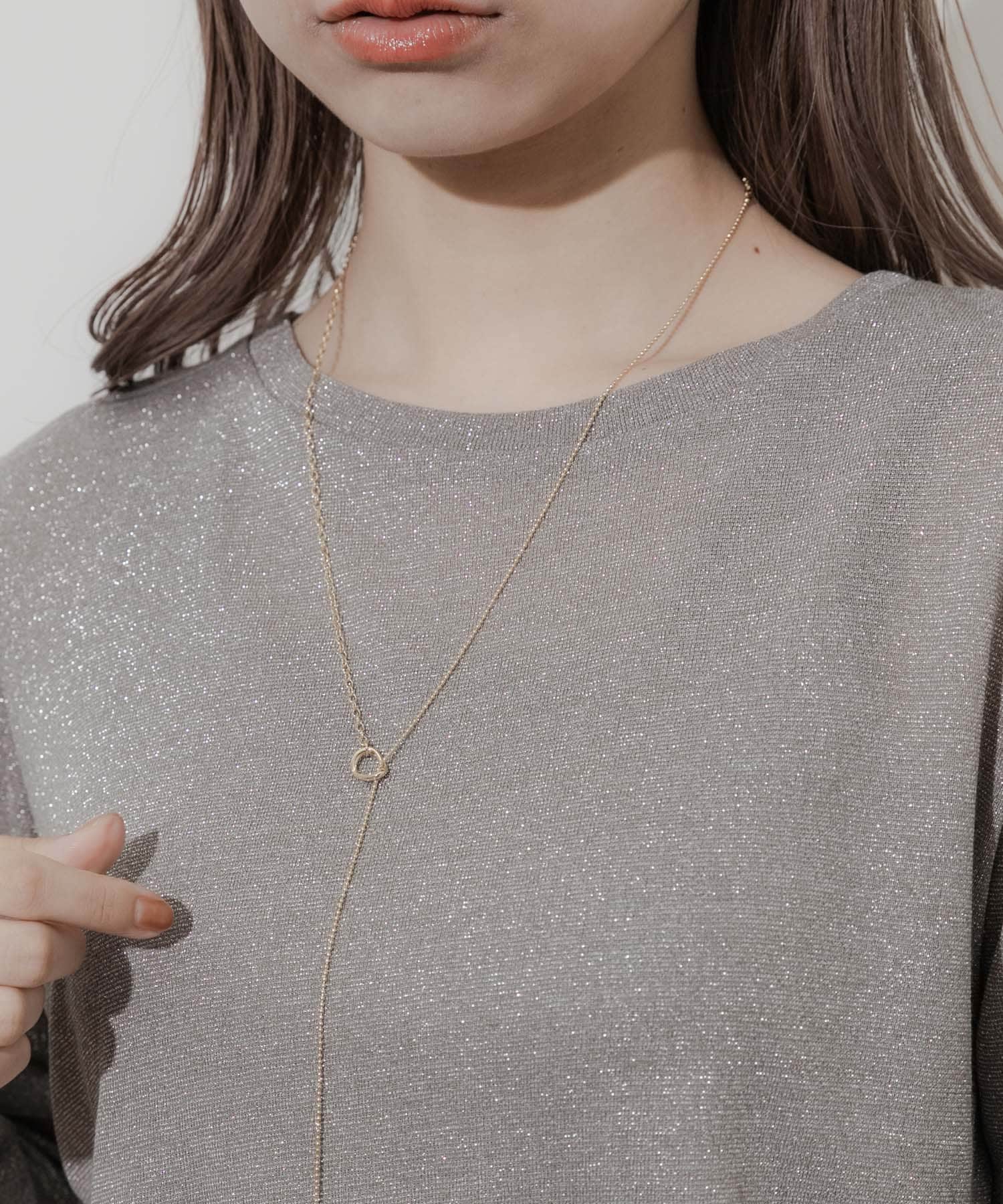 オーバルトップチェーンキリカエYネックレス GLD -