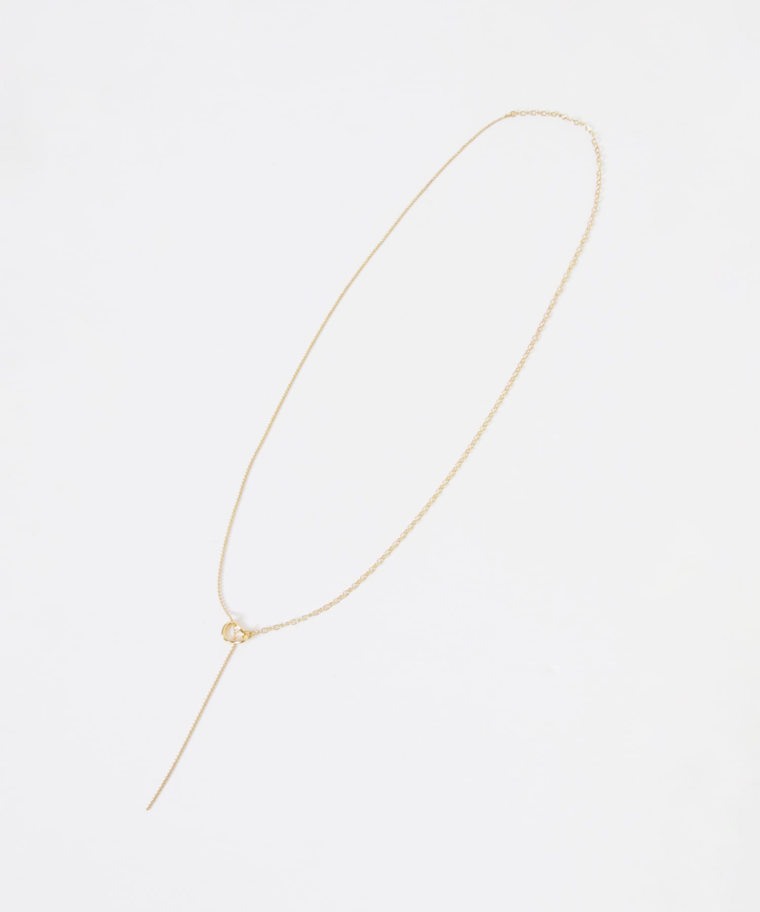 オーバルトップチェーンキリカエYネックレス GLD -