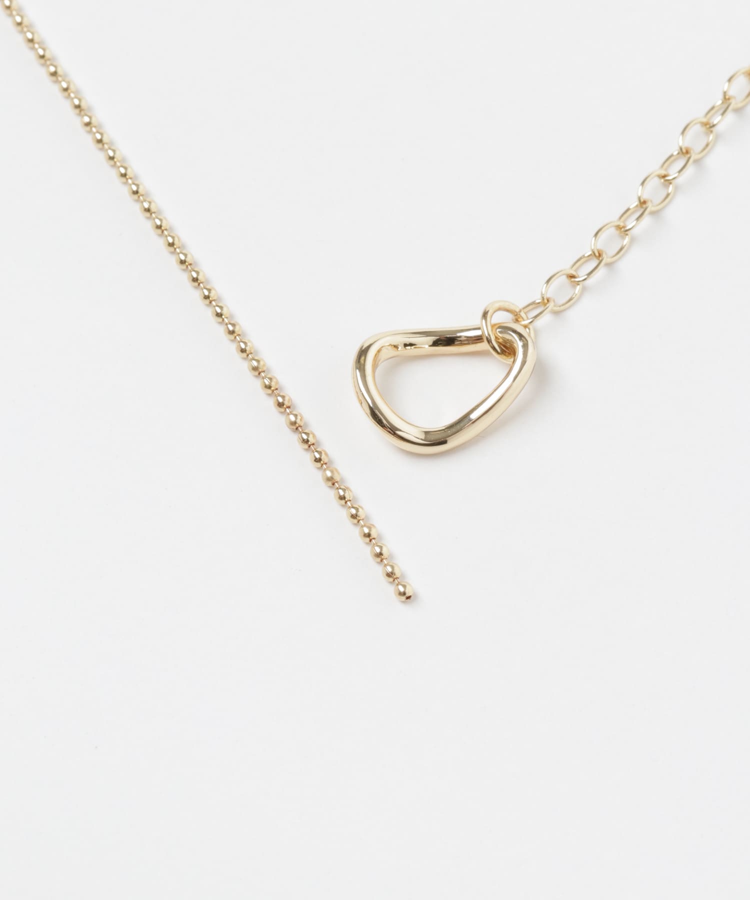 オーバルトップチェーンキリカエYネックレス GLD -