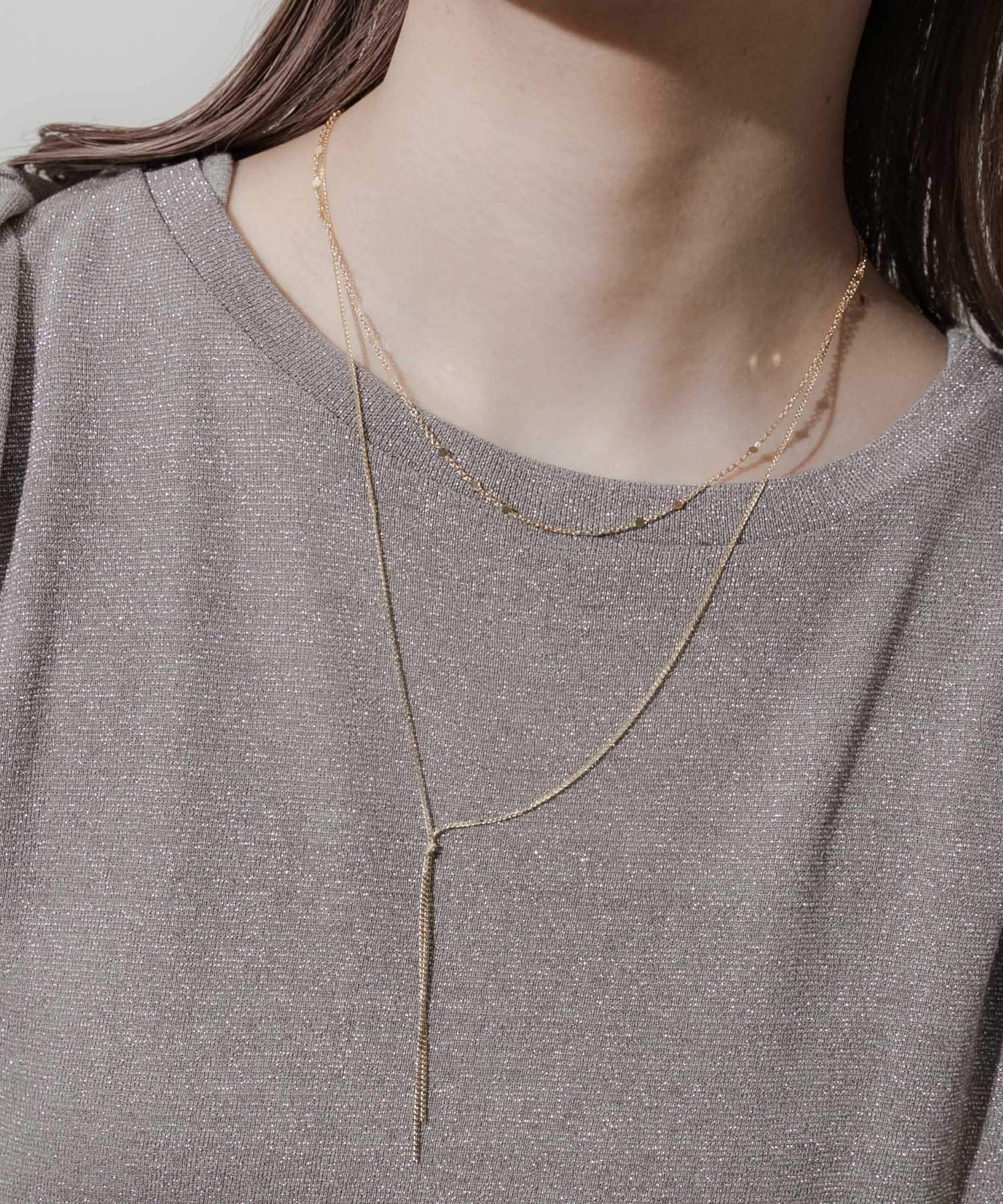 ディスクキヘイチェーン2セットネックレス GLD -