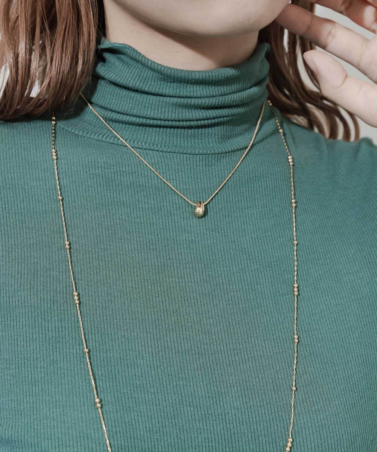 ボールスネークチェーン2セットネックレス GLD -
