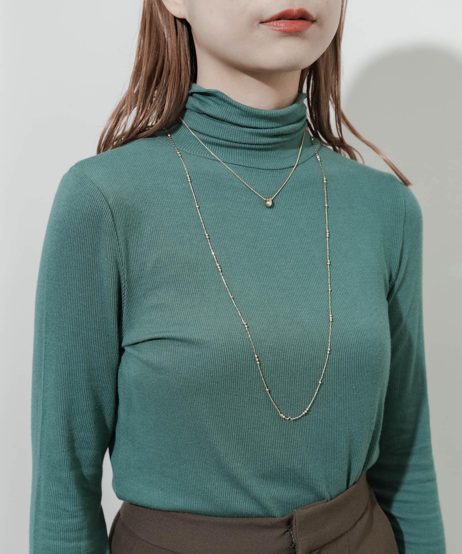 ボールスネークチェーン2セットネックレス GLD -