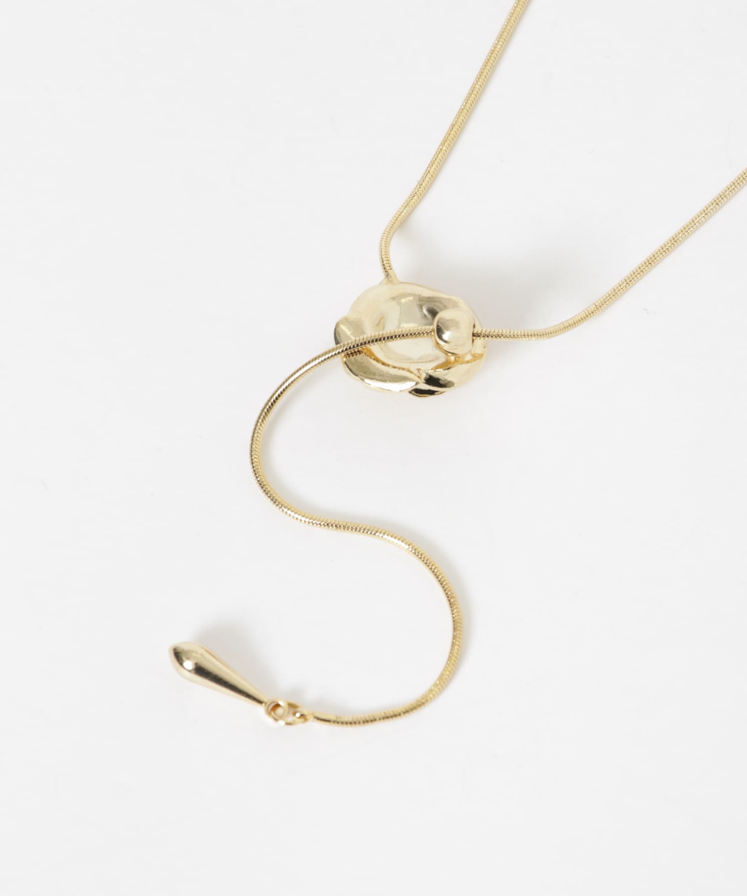 ローズスライドYネックレス GLD -