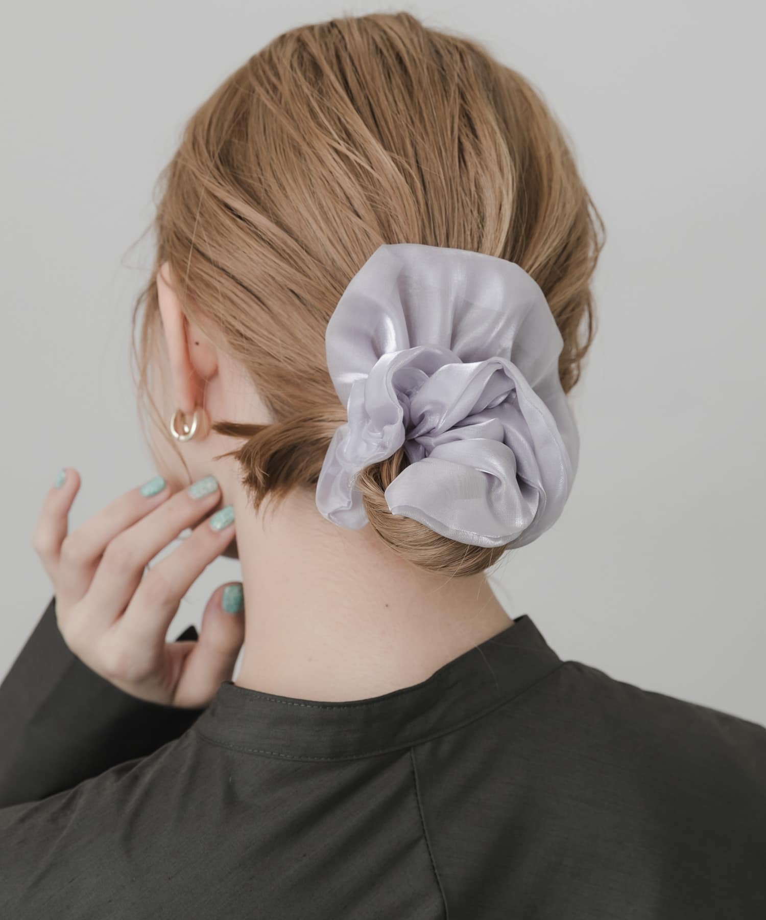 ボリュームシュシュ GRY -