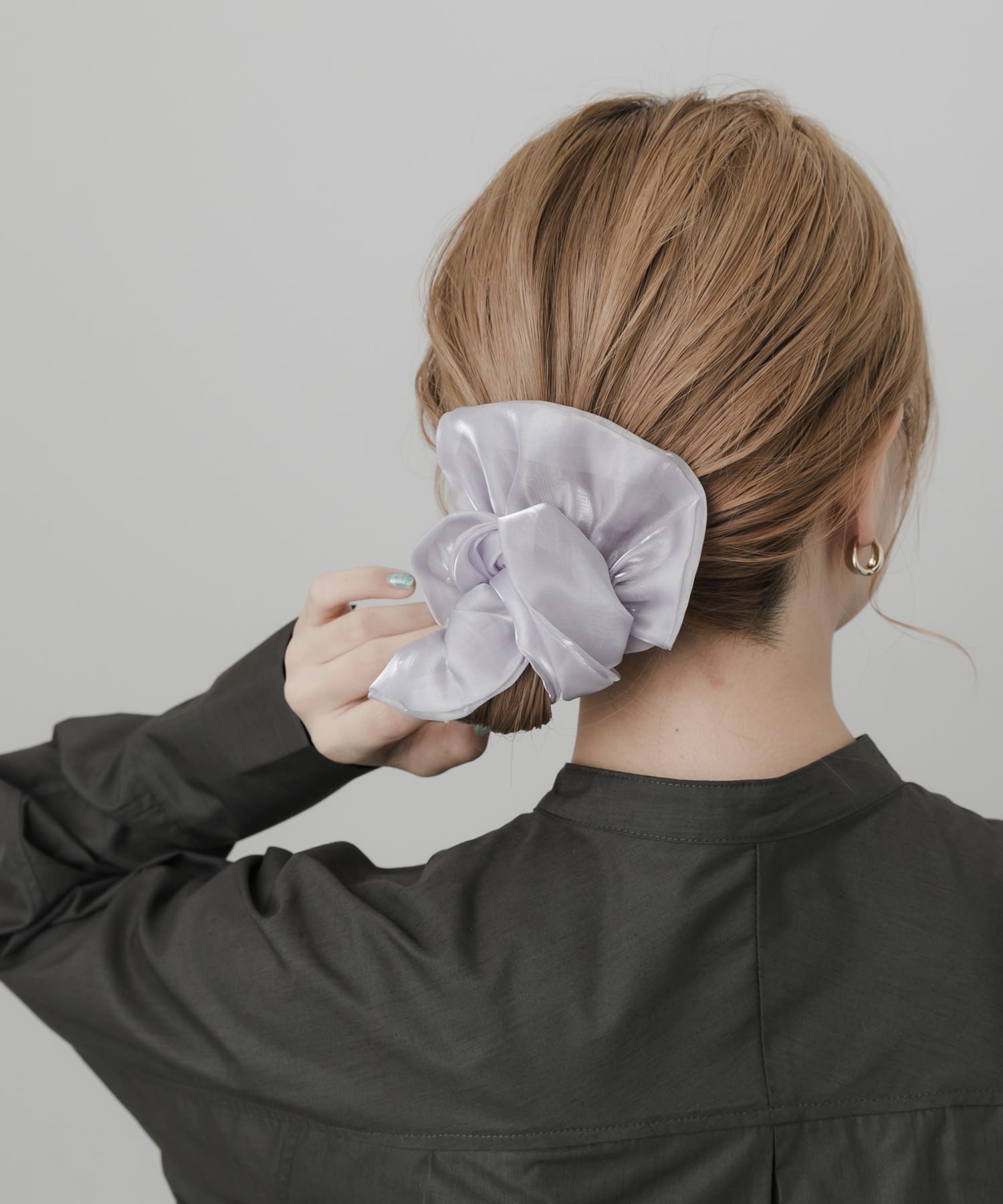 ボリュームシュシュ GRY -