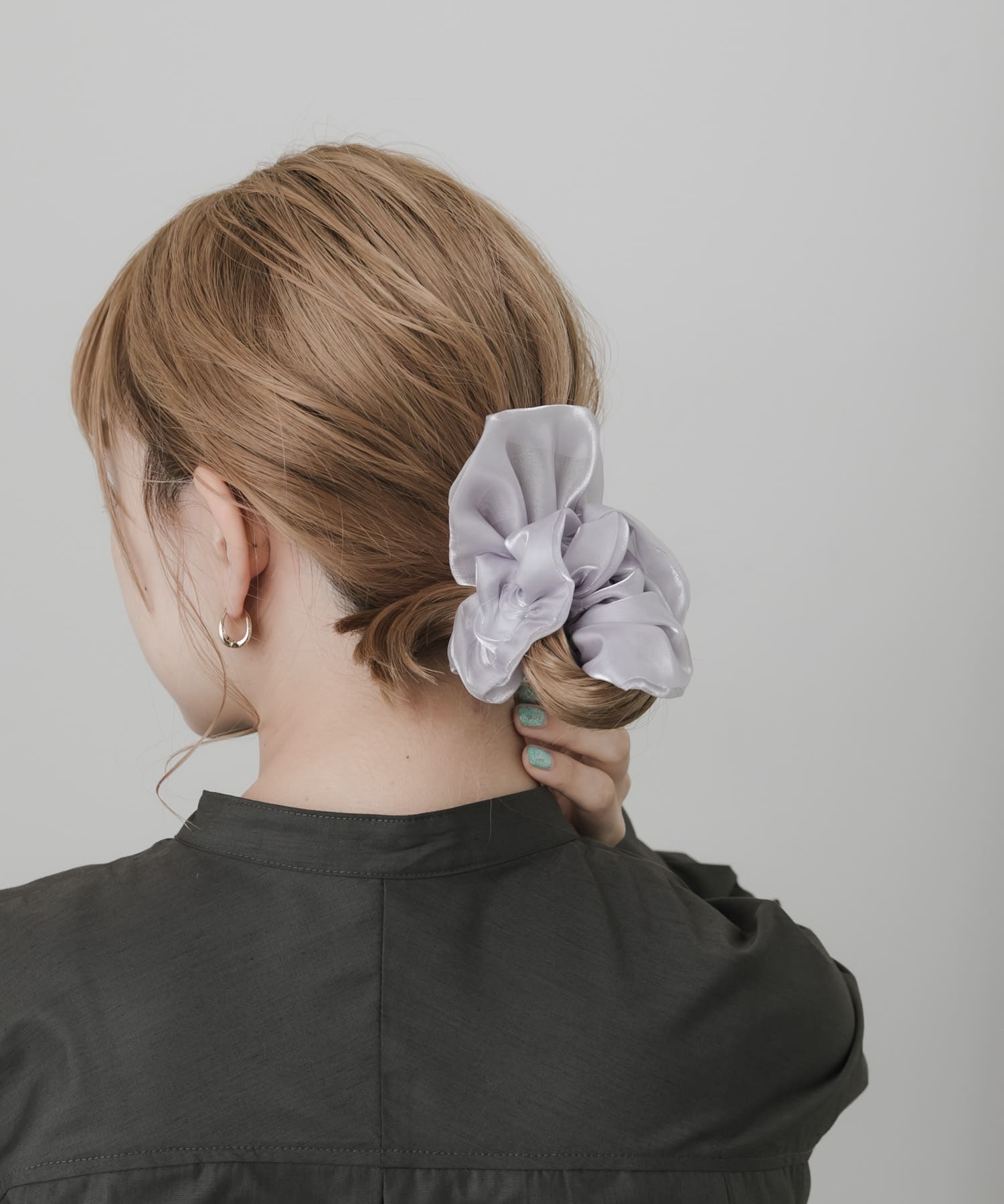 ボリュームシュシュ GRY -