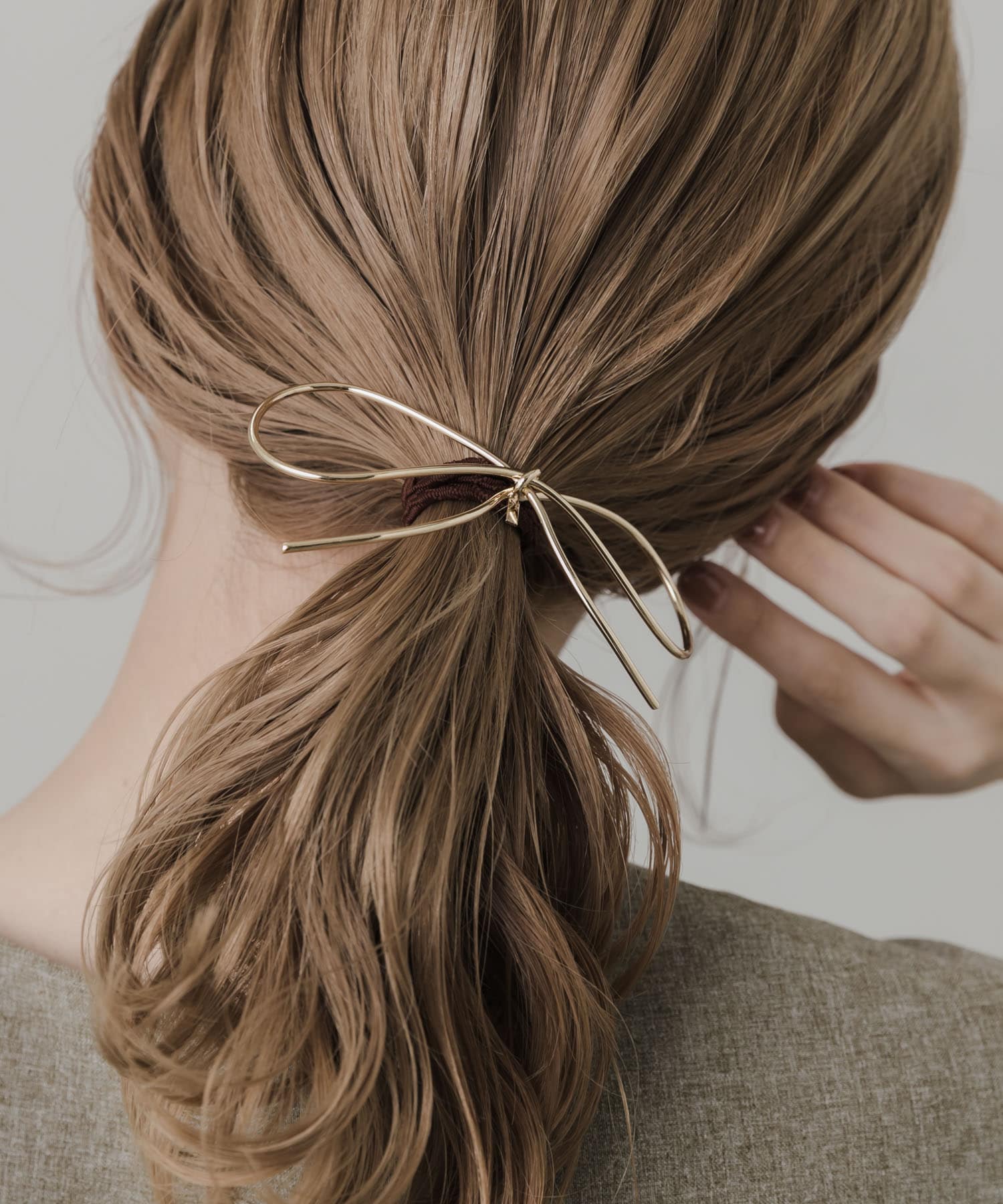 メタルリボンヘアカフ GLD -