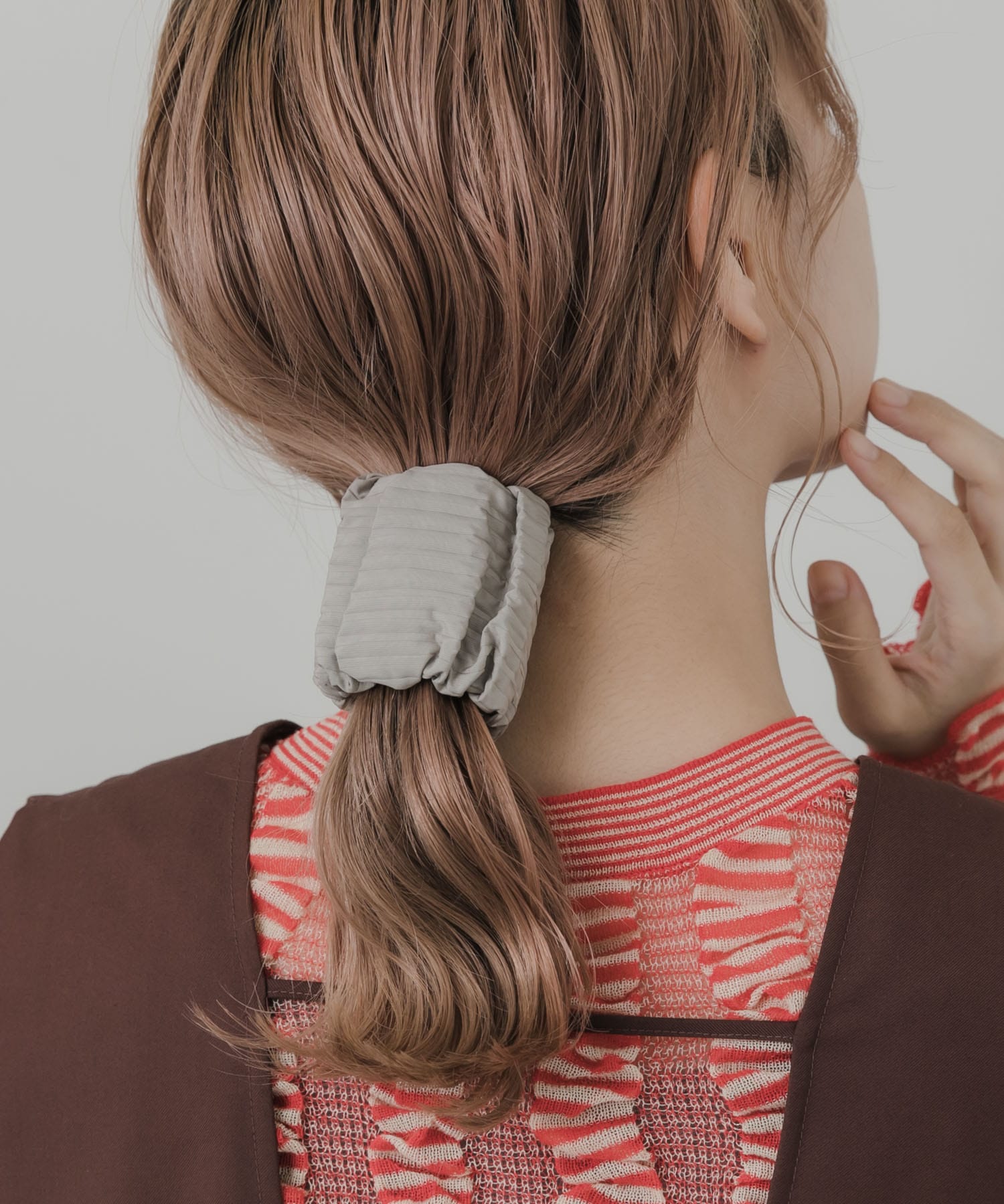 ワイドロールヘアカフ BEG -