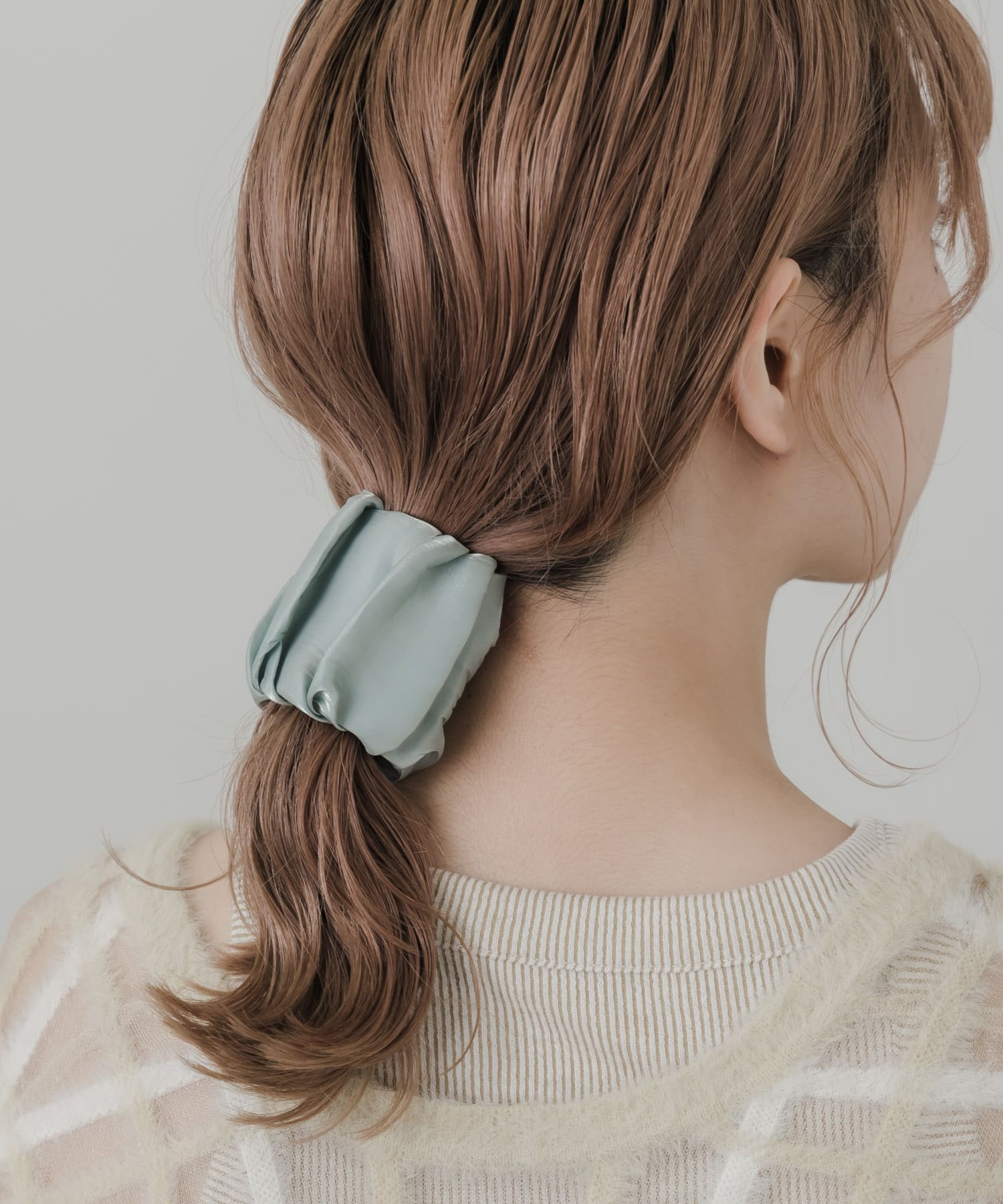 ワイドロールヘアカフ BLU -