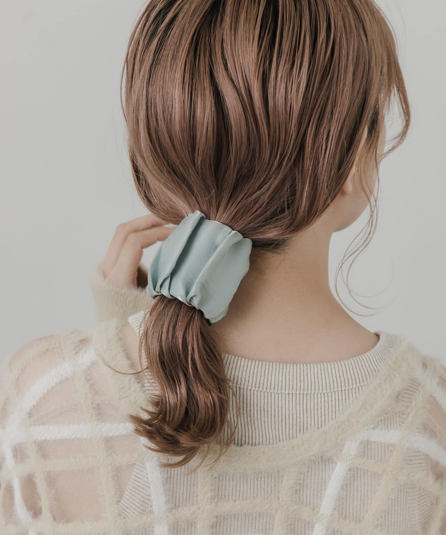 ワイドロールヘアカフ BLU -