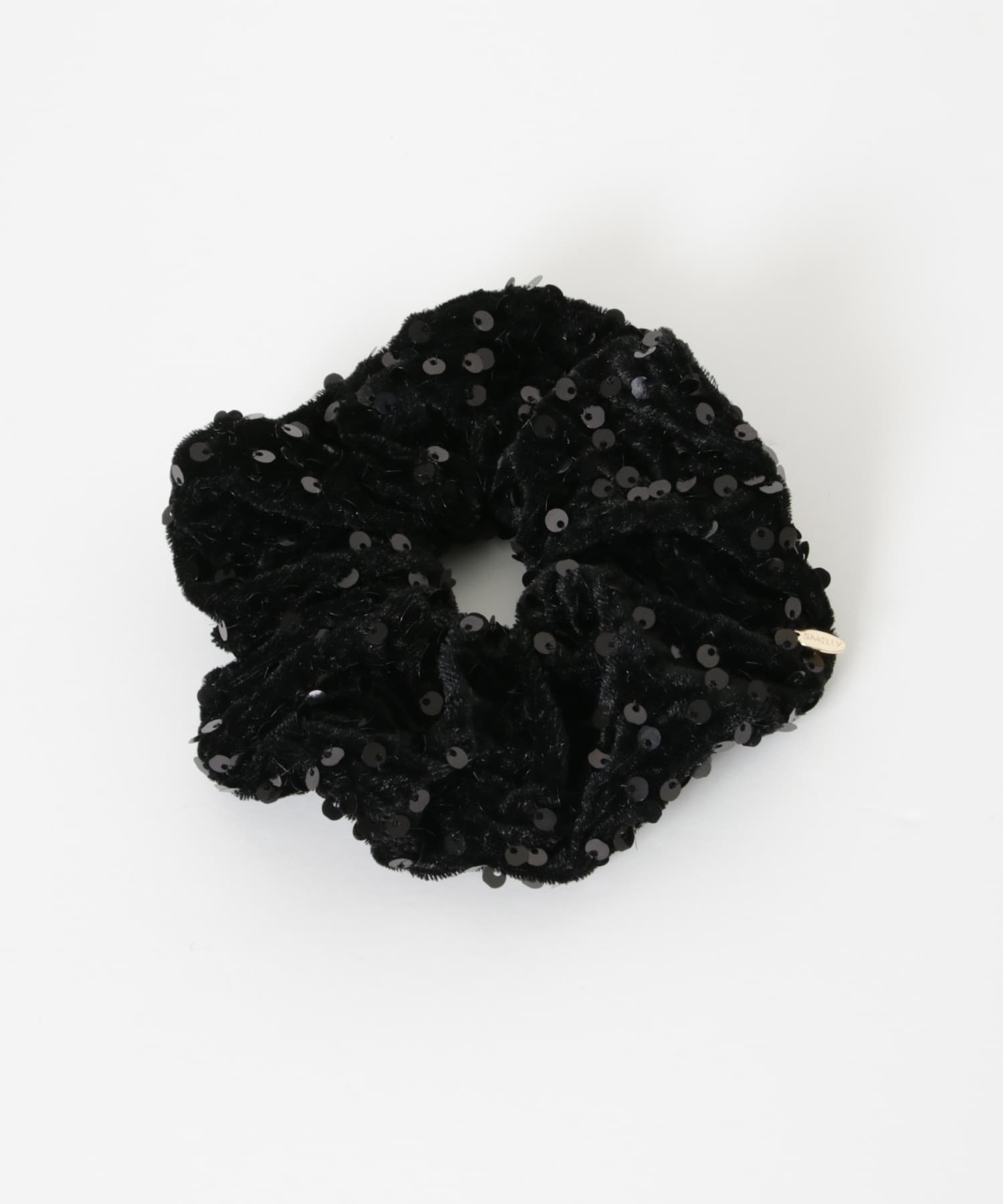 スパンコールシュシュ BLK -