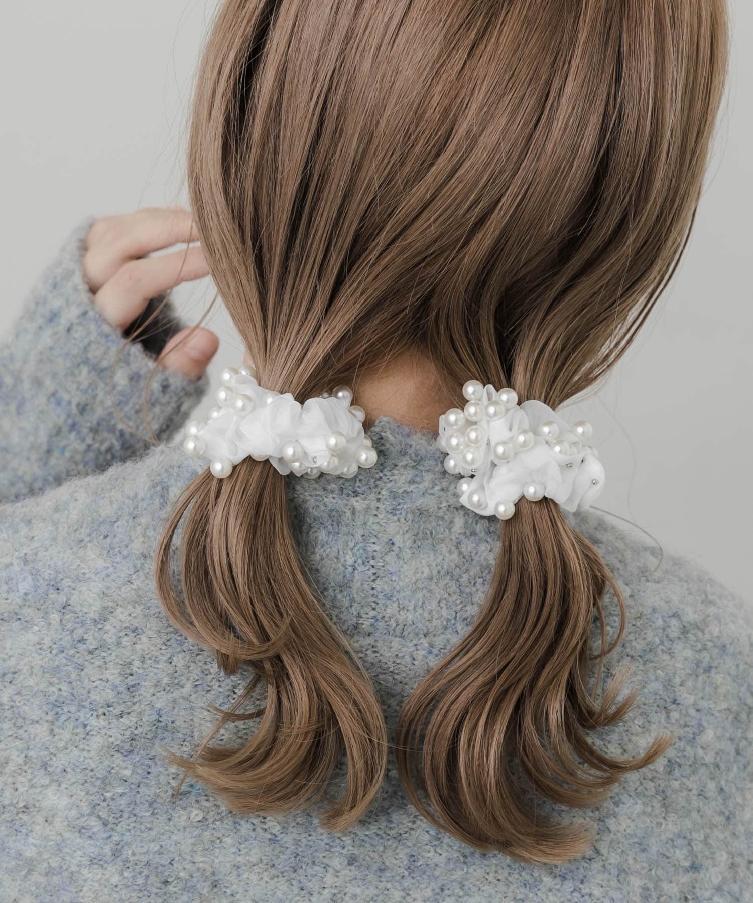 パールシアー2セットミニシュシュ WHT -